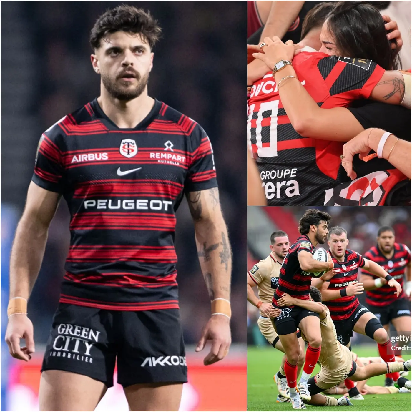 Cover Image for IL Y A 15 MINUTES : AprĂšs la victoire du Stade Toulousain (39-31) face au LOU Rugby, la superstar Romain Ntamack a Ă©mu les supporters aux larmes en dĂ©clarant : « Quand je gagne, tout le monde fait la fĂȘte. Mais quand je suis blessĂ©, que jâai mal ou que je suis déçu, elle est toujours lĂ pour moi, Ă mâencourager et Ă me soutenir⊠»