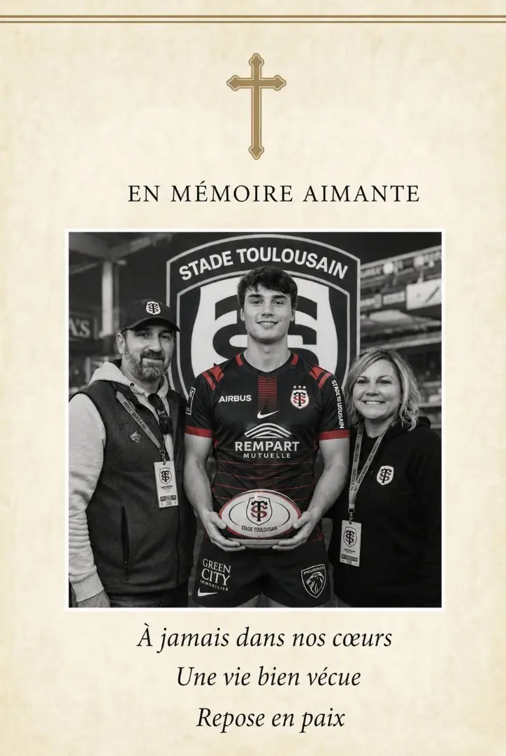 Cover Image for QUELLE PERTE BOULEVERSANTE đ Jack Pugh, ancien joueur du Stade Toulousain passĂ© par le club entre 2021 et 2023, sâest Ă©teint lundi Ă seulement 25 ans, aprĂšs avoir quittĂ© le rugby afin de se consacrer Ă sa santĂ© mentale, laissant derriĂšre lui une profonde Ă©motion et un immense vide.
