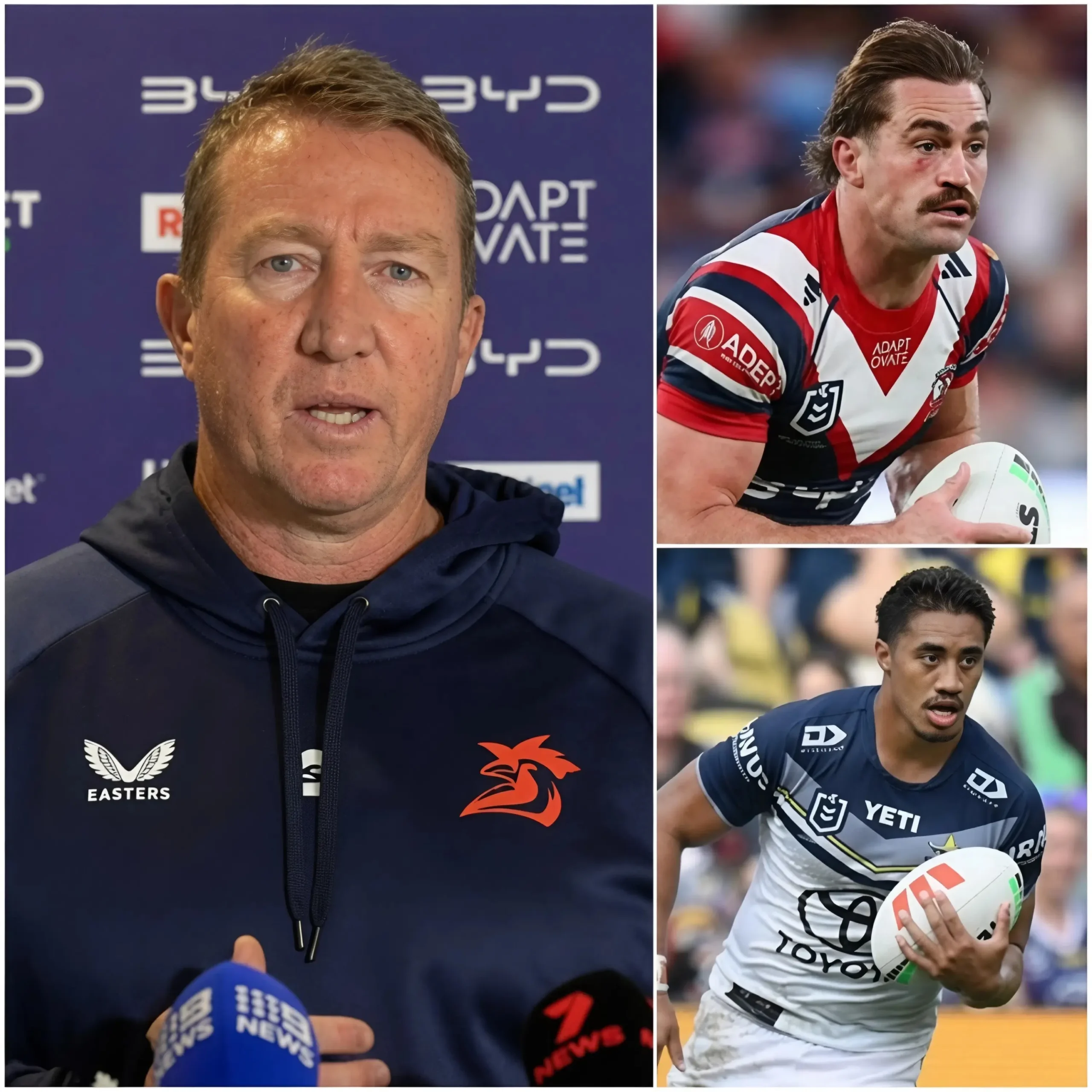 Cover Image for 🚨Trent Robinson reveals two stars set to join the Sydney Roosters following the departures of Connor Watson and several veteran players.