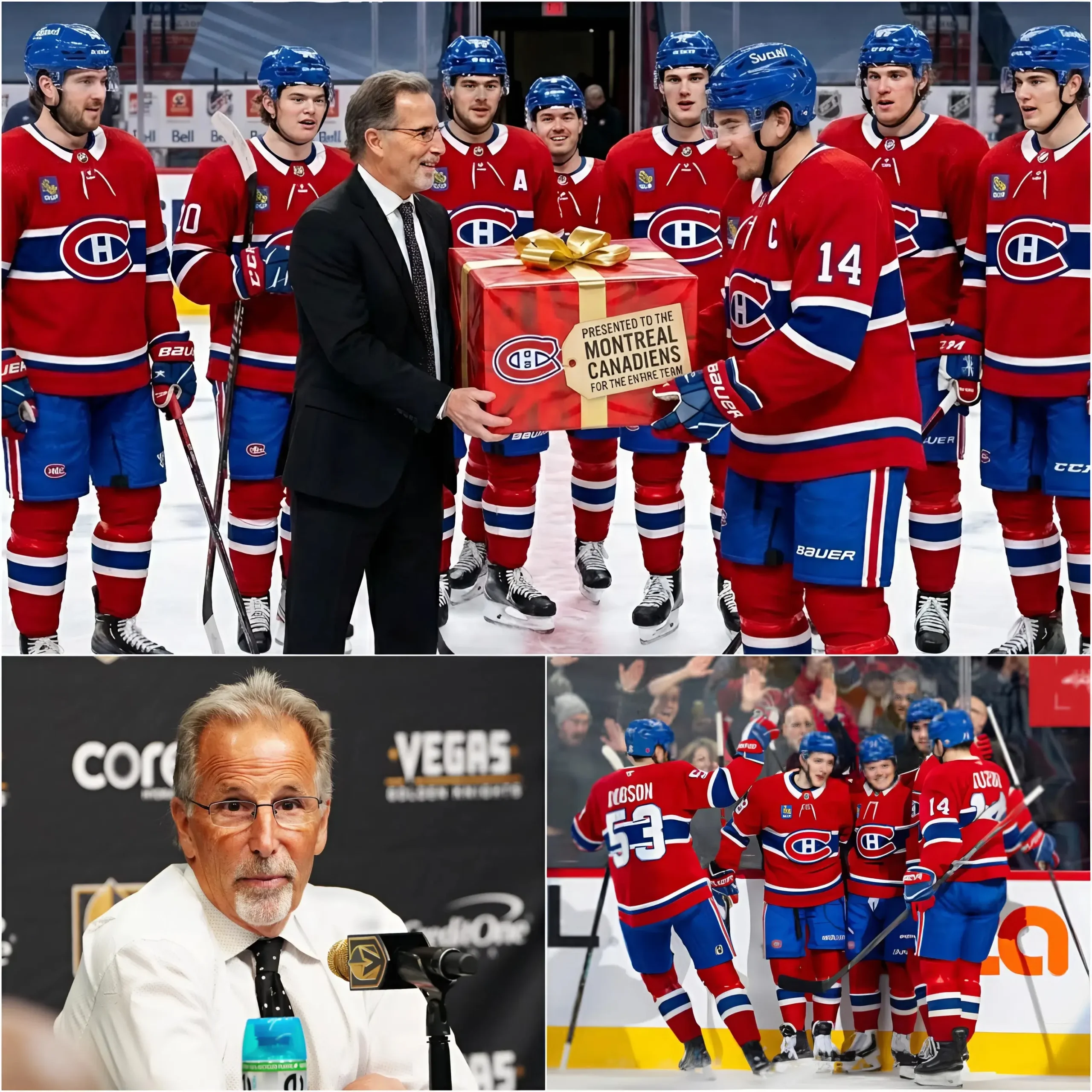 Cover Image for 🔥IL Y A 30 MINUTES : L’entraîneur John Tortorella des Vegas Golden Knights a fait une déclaration qui a ému toute la NHL, adressée aux Canadiens de Montréal : « Ils méritent d’être ici… ils ont combattu comme de véritables guerriers. Nous porterons leur esprit avec nous en finale. » Juste après,