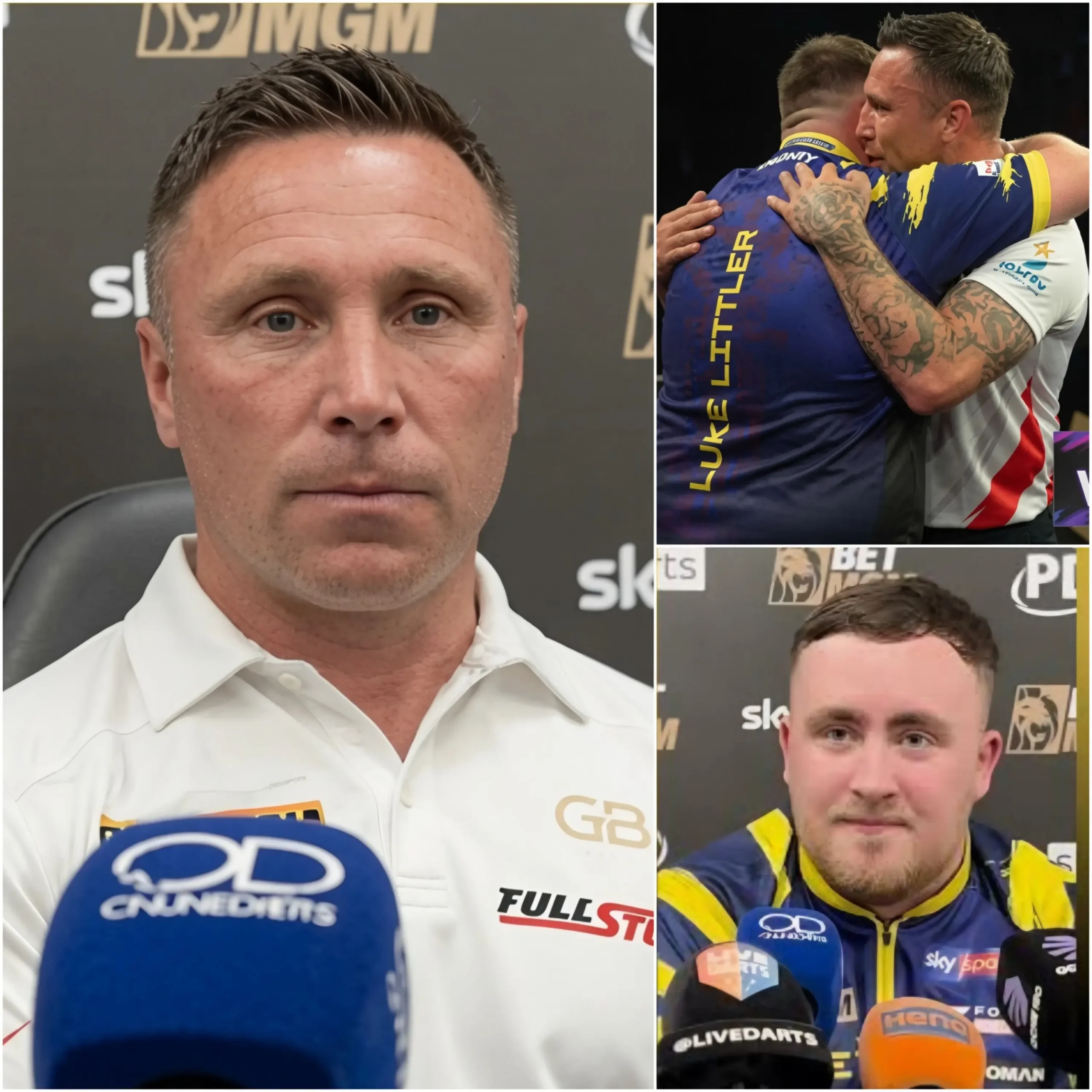 Cover Image for ❤️🎯Gerwyn Price has officially apologized to Luke Littler following his controversial actions during the semi-finals of the 2026 Premier League Darts.