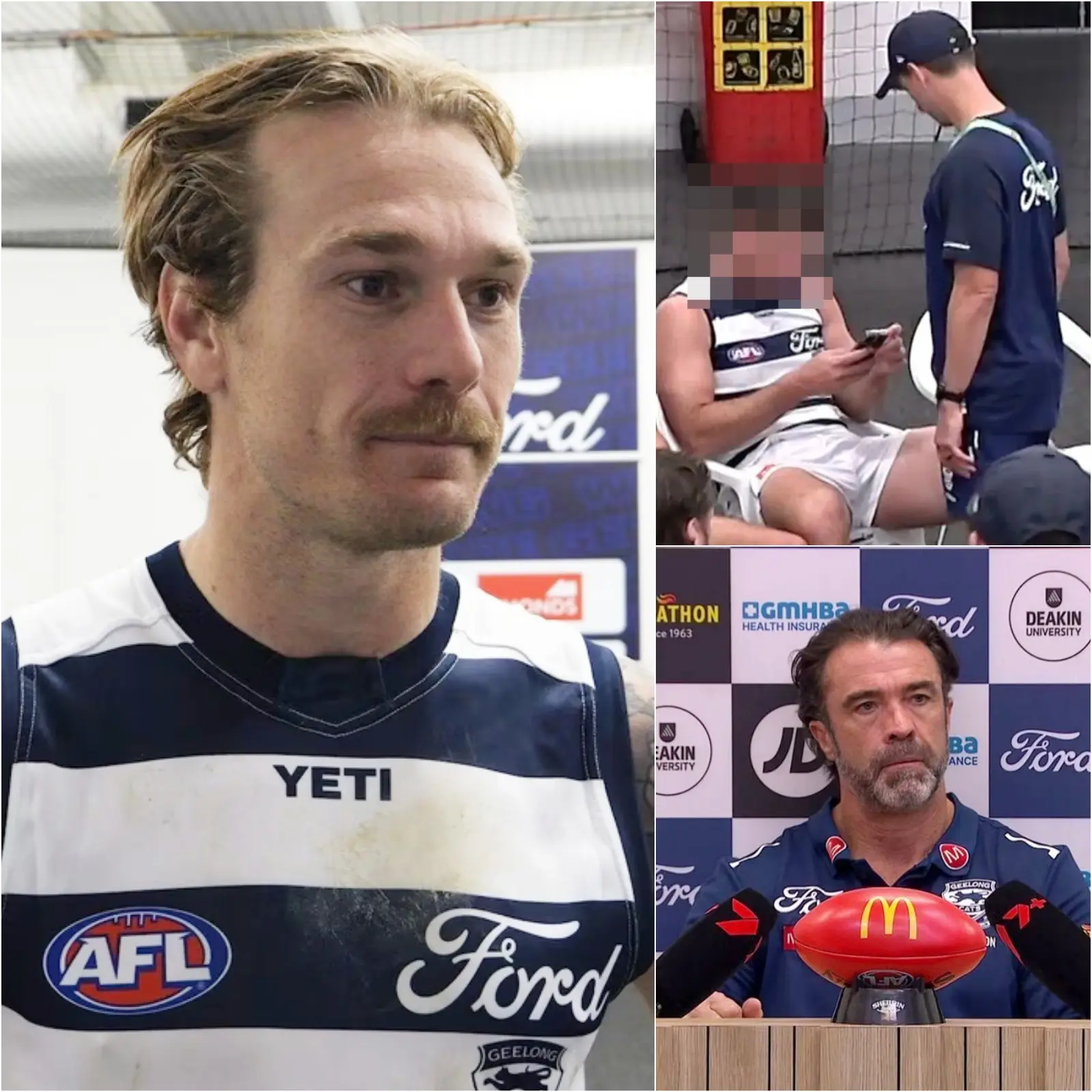Cover Image for “HE DOESN’T DESERVE TO PLAY IN THIS MATCH…” – Geelong Cats VFL captain Dan Capiron firmly stated after a three-hour meeting between the team’s management and head coach Mark Corrigan.