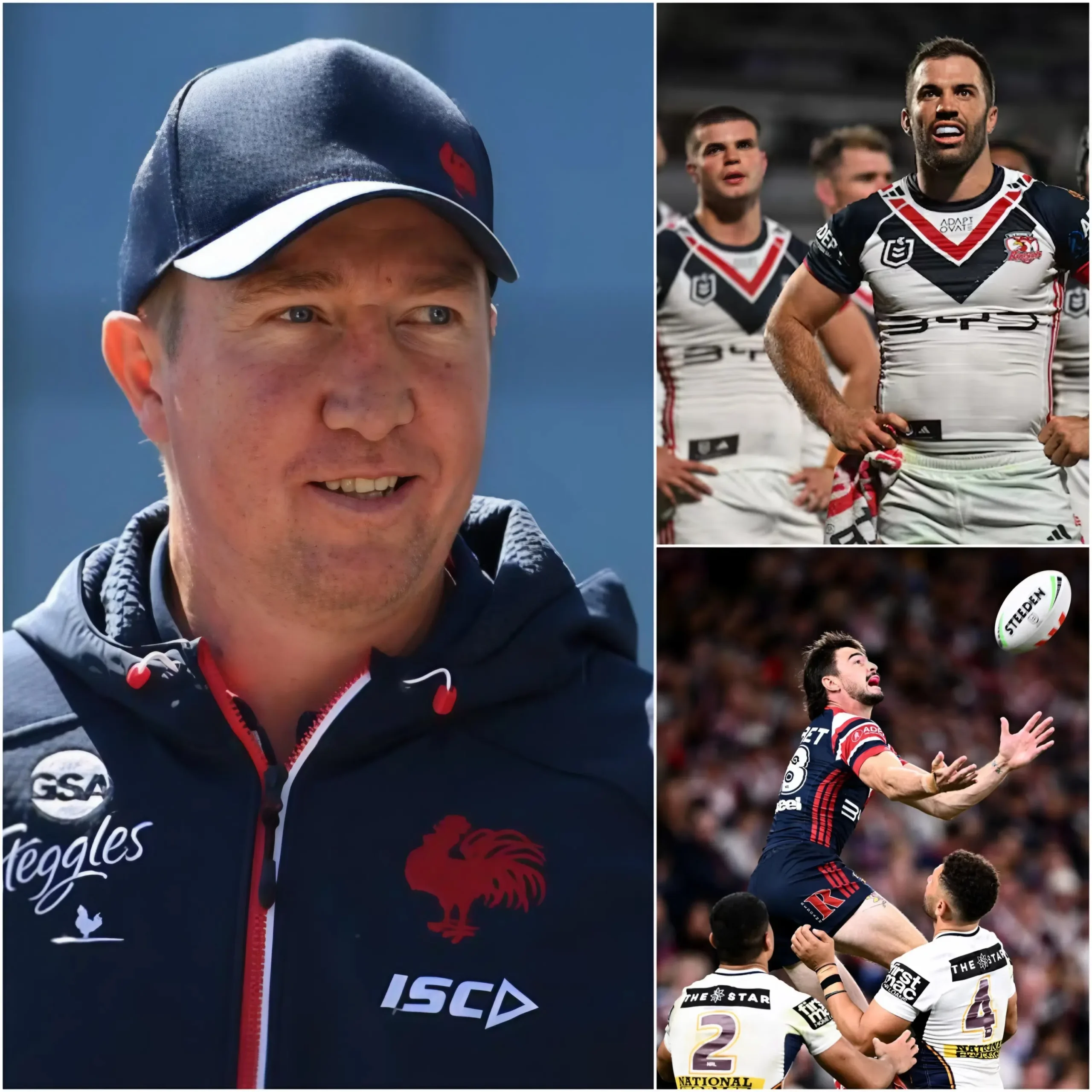 Cover Image for 🗣️ “We’re in a good position and starting to find our identity… The best is yet to come.” Coach Trent Robinson remains confident despite the Sydney Roosters continuing to face controversy over their inconsistent performance throughout the season.