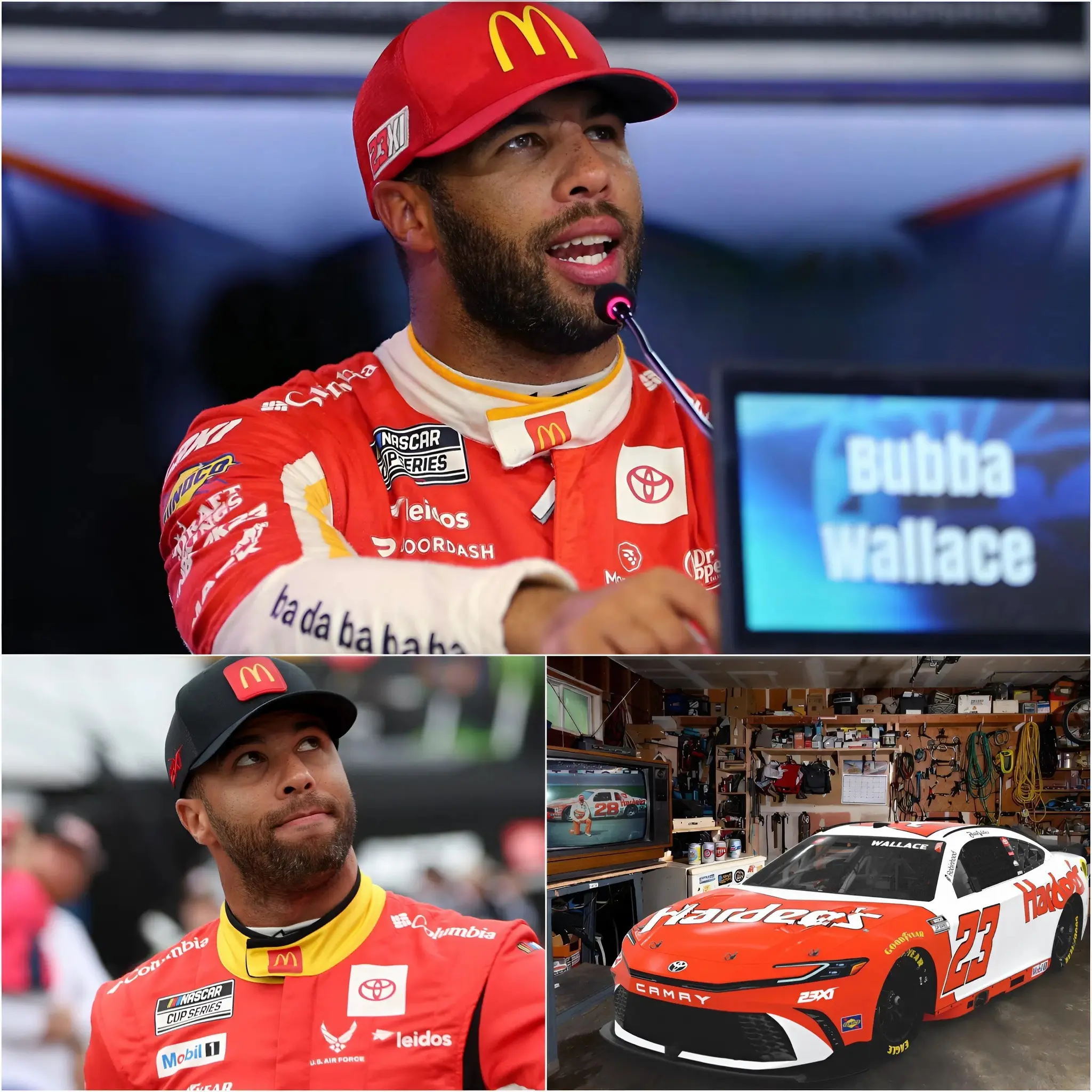 Cover Image for 🏁💥“I really can’t take this anymore, I’m so tired of being ridiculed all the time.” 🏁 Bubba Wallace silenced NASCAR with his angry outburst as he left the Nashville Cracker Barrel 400.