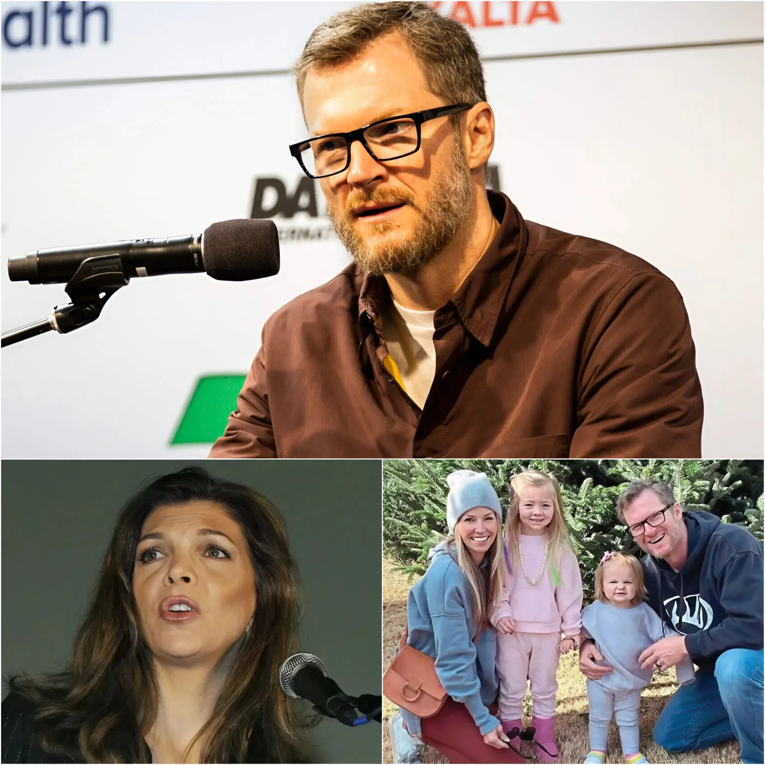 Cover Image for “You bastard, don’t touch my child…” — Dale Earnhardt Jr. issued a 12-word statement accusing Teresa Earnhardt of using her power to directly threaten his child’s future