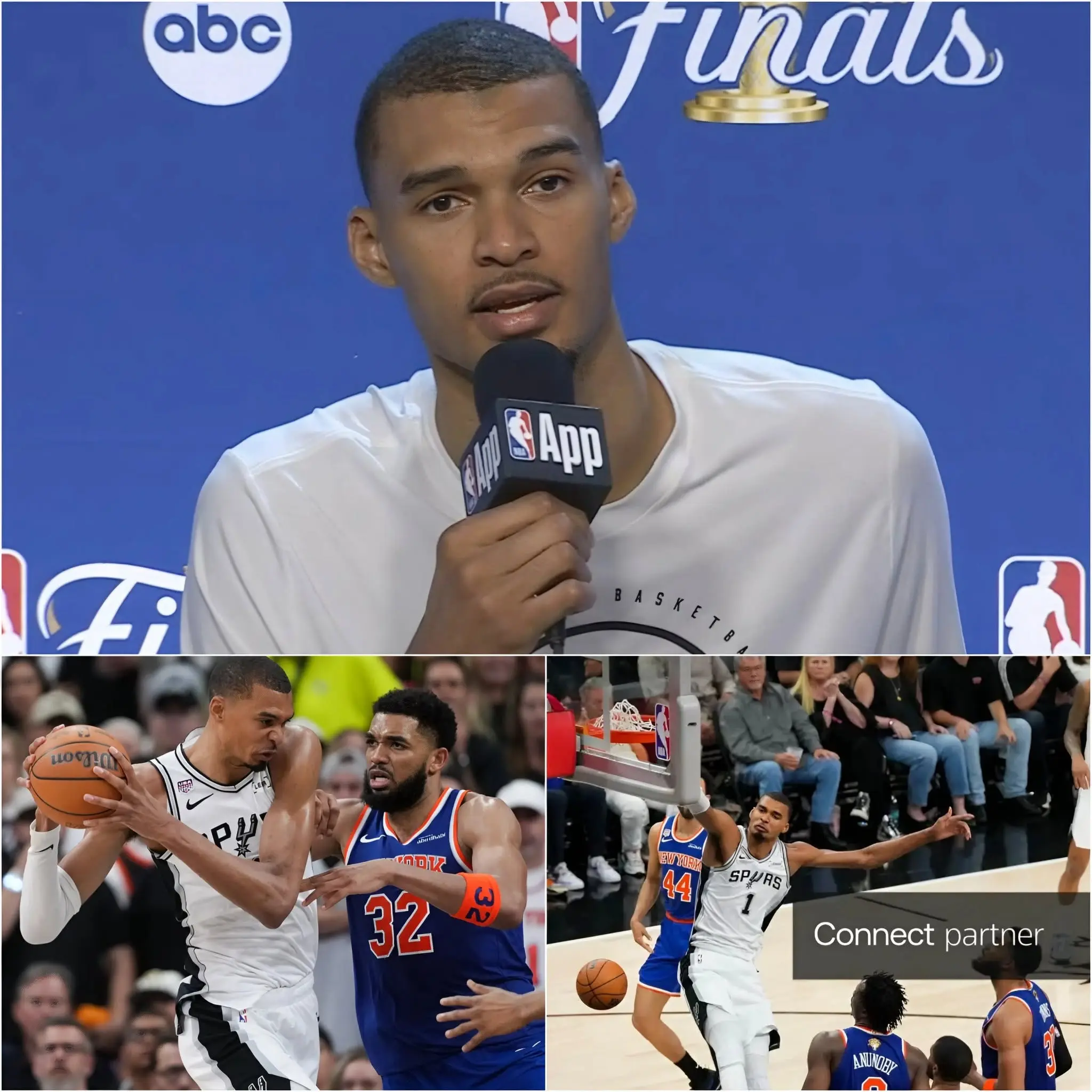 Cover Image for 🚨 The NBA held a surprise emergency meeting: After the close 105-104 game in favor of the New York Knicks against the San Antonio Spurs, the most surprising moment didn’t happen on the court, but in the post-game press conference.