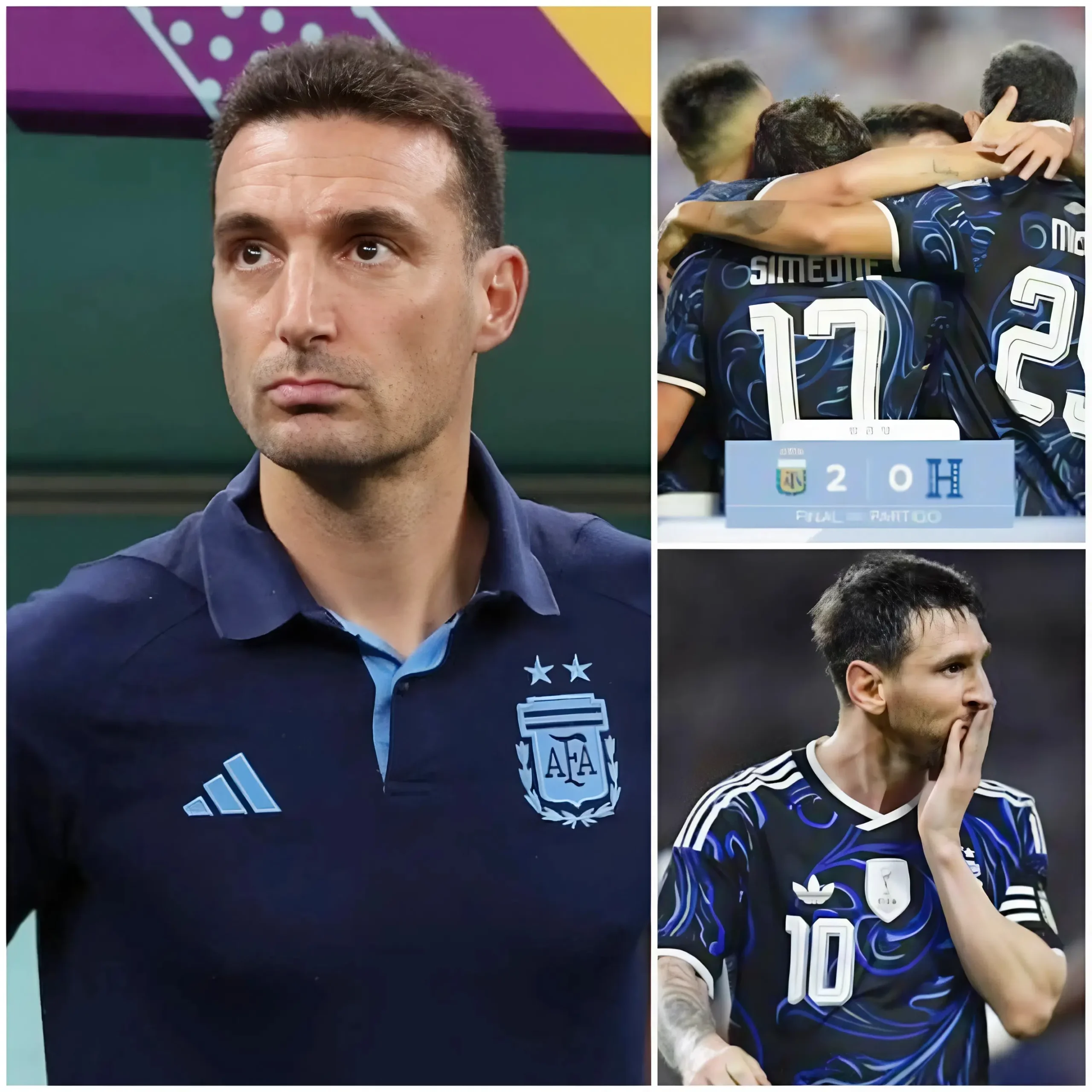 Cover Image for BREAKING: Lionel Scaloni has unexpectedly admitted that Argentina has learned how to win without relying on Messi following a 2–0 victory over Honduras.