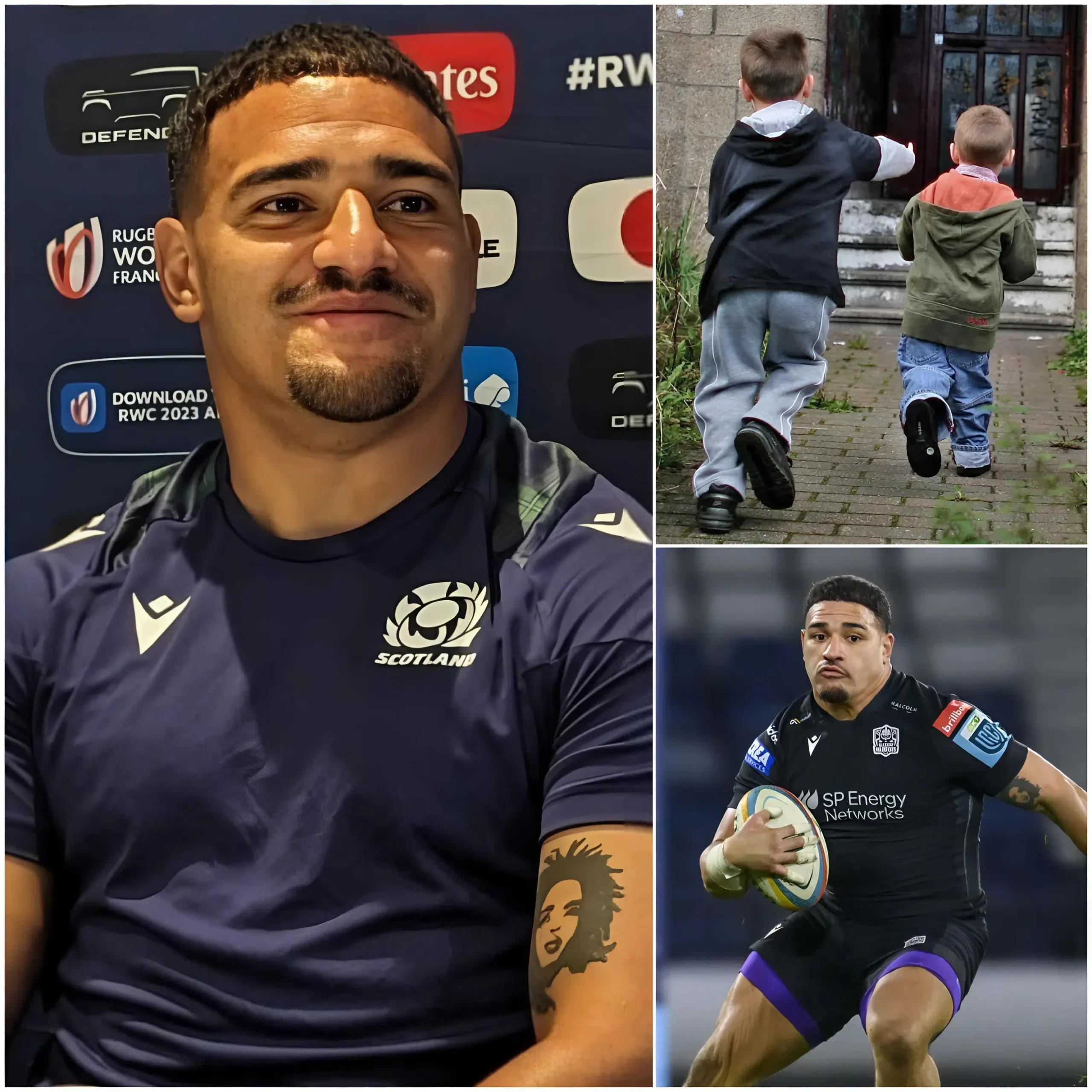 Cover Image for 🚨 HEARTWARMING NEWS THAT HAS MOVED PEOPLE AROUND THE WORLD: Sione Tuipulotu, star of the Glasgow Warriors, has reportedly made a remarkable act of kindness by quietly adopting two orphaned children following a charity event that took place just 10 days ago.