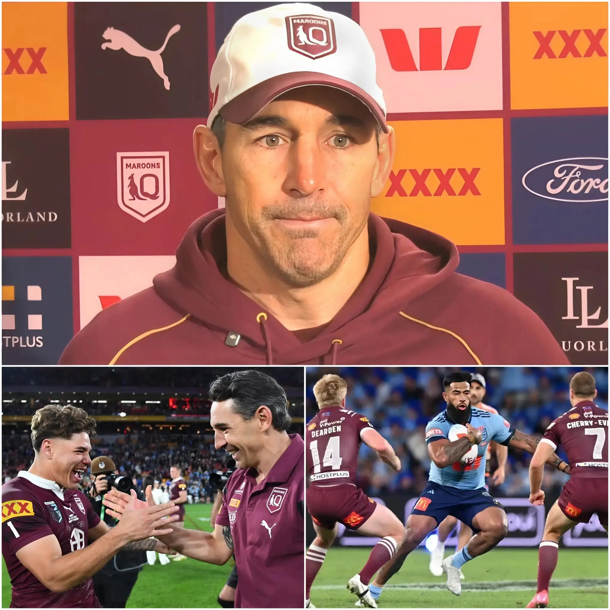 Cover Image for BREAKING: Queensland Maroons Game 2 State of Origin lineup confirmed. Billy Slater has unexpectedly quashed all rumors surrounding the Game 2 team selection. Reece Walsh has been called up to the squad but will start from the bench. In addition, the biggest surprise is the player who will replace Patrick Carrigan in the upcoming match