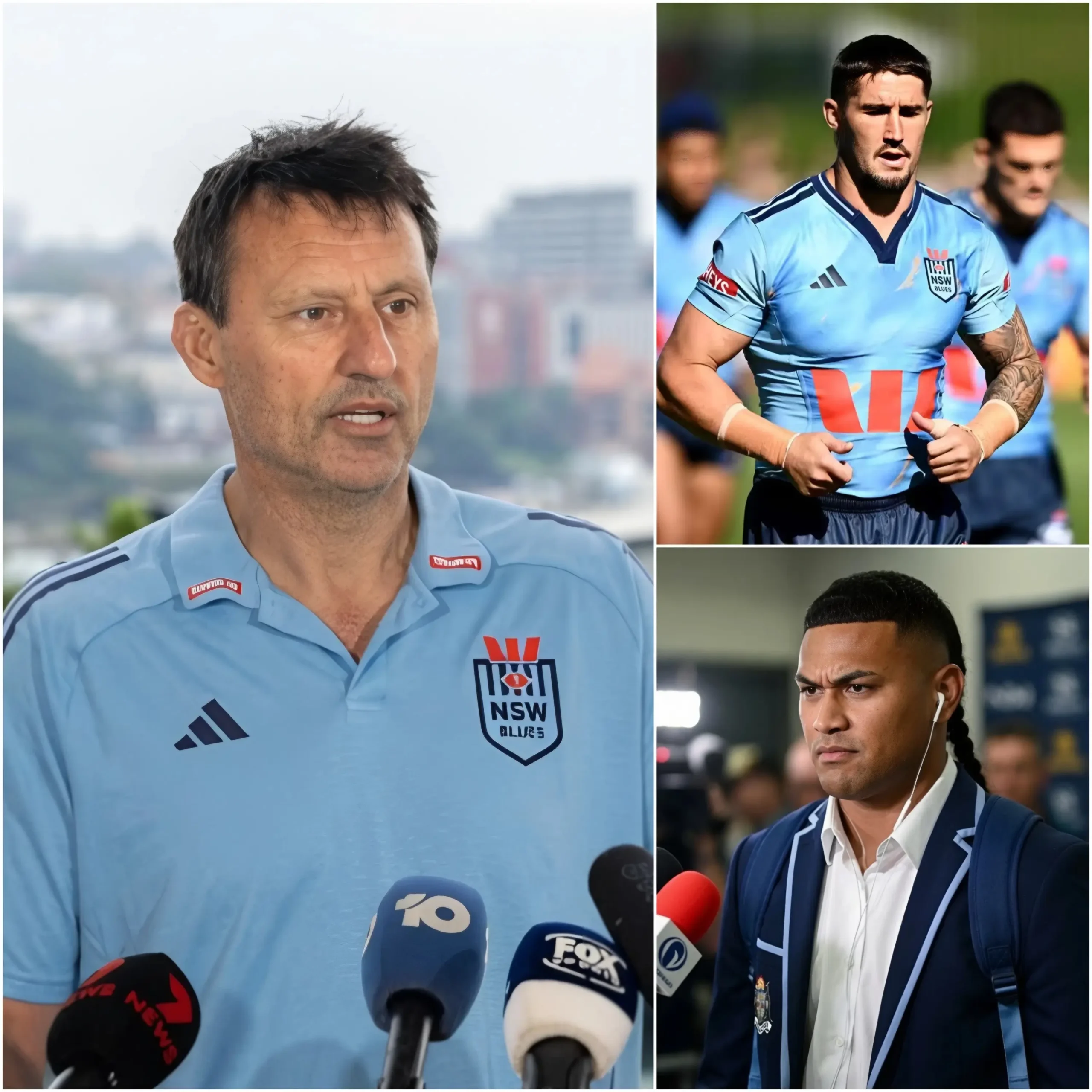 Cover Image for 🔥🏉 CONTROVERSIAL DECISION: Laurie Daley has finally revealed why he dropped Haumole Olakau’atu to make room for Dylan Lucas in the NSW Blues squad — and the explanation has only intensified the debate across rugby league.
