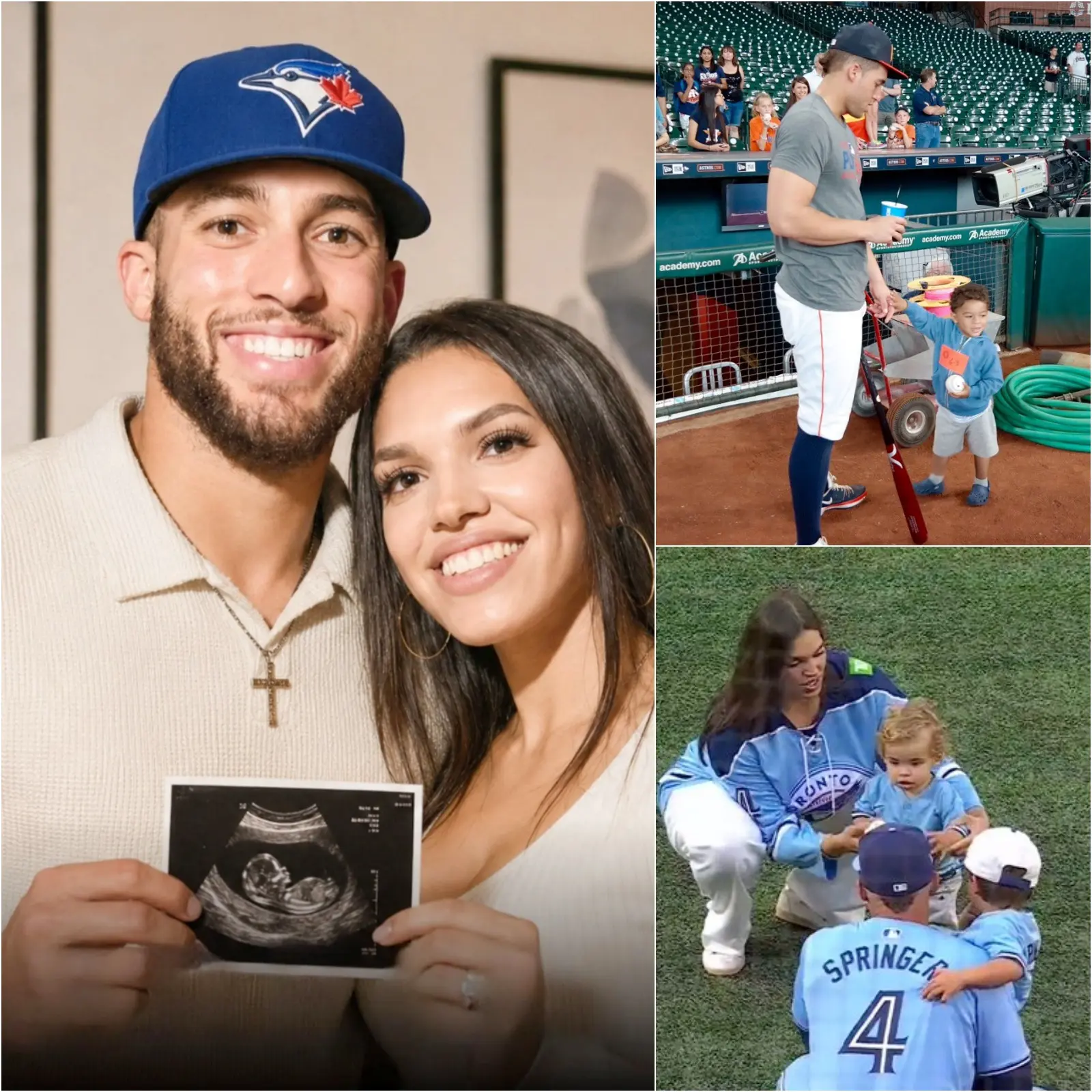 Cover Image for GOOD NEWS: The Toronto Blue Jays are overjoyed after star George Springer confirmed his family is expecting their third child.