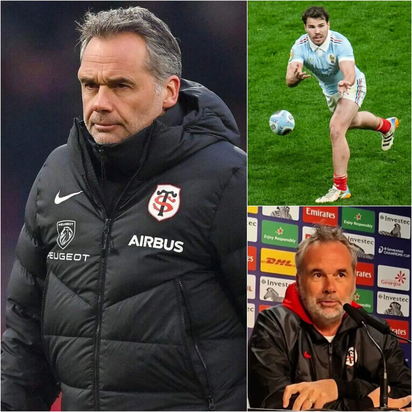 Cover Image for DERNIÈRE MINUTE (IL Y A 15 MINUTES) : L’entraîneur Ugo Mola vient de révéler la raison déchirante de l’absence d’Antoine Dupont lors de la défaite de Toulouse (20-31) face au Racing 92