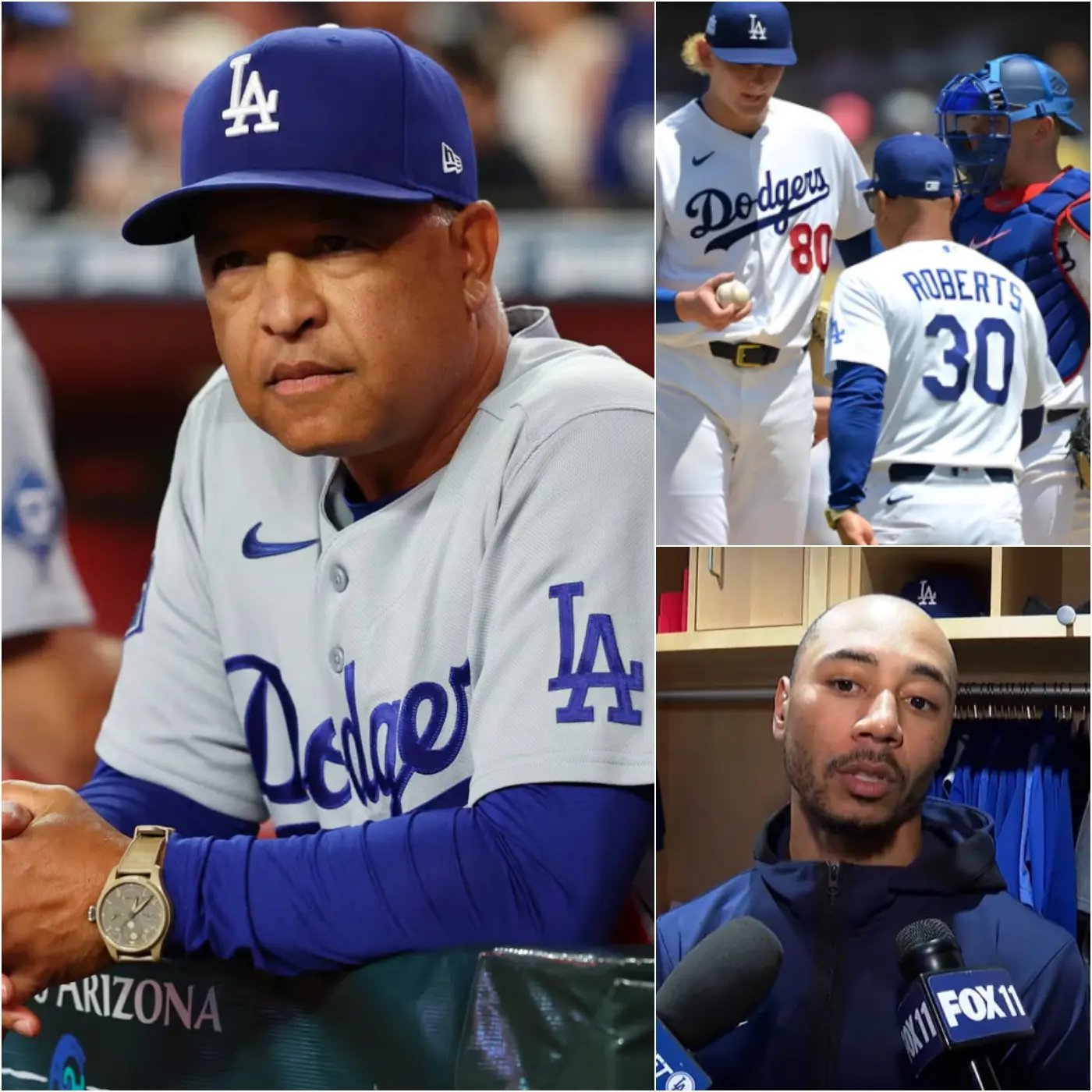 Cover Image for “IF YOU FEEL USELESS, GET OUT OF THE TEAM!” Dodgers coach Dave Roberts exploded after the humiliating 8-9 loss to the Pittsburgh Pirates, bluntly criticizing the team’s fighting spirit
