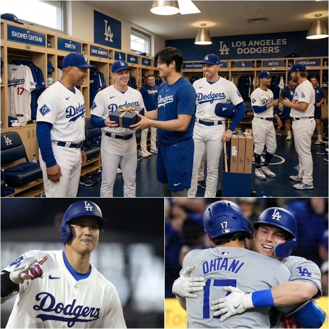 Cover Image for 🚨Breaking: Will Smith leaves the Dodgers locker room speechless and then in tears when he gives Shohei Ohtani such a special gift that he chokes up the moment he opens the box