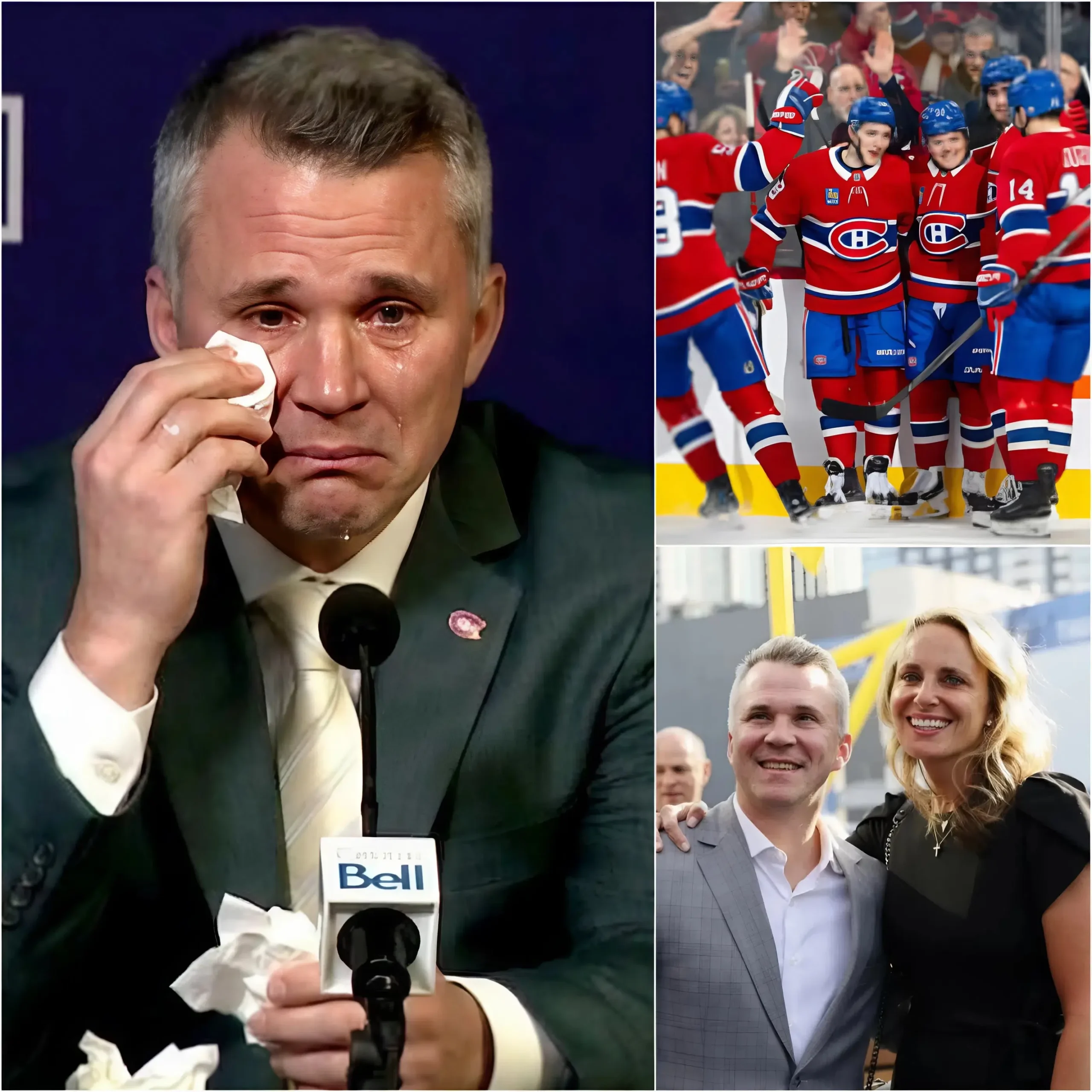 Cover Image for 💔TRISTE NOUVELLE : Lors d’une conférence de presse surprise organisée au Bell Centre, l’entraîneur-chef Martin St. Louis n’a pas pu contenir ses émotions et a fondu en larmes devant des centaines de journalistes ainsi que toute la direction des Canadiens de Montréal.