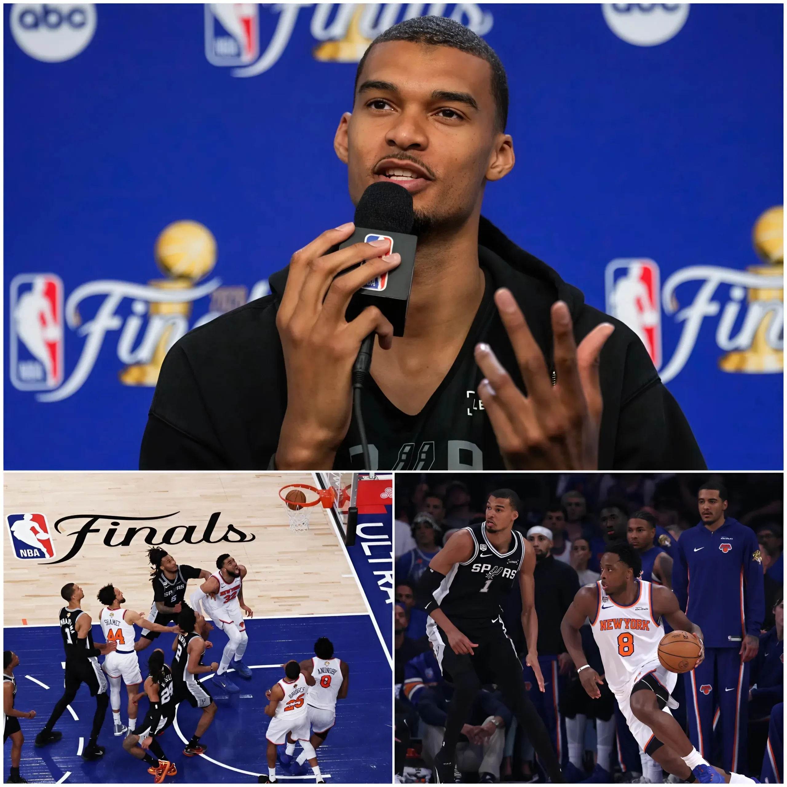 Cover Image for 🚨 The NBA was forced to hold an unexpected emergency meeting following the San Antonio Spurs’ 106-107 loss to the New York Knicks in Game 4. However, the most talked-about moment of the night did not happen on the court—it took place during the postgame press conference.