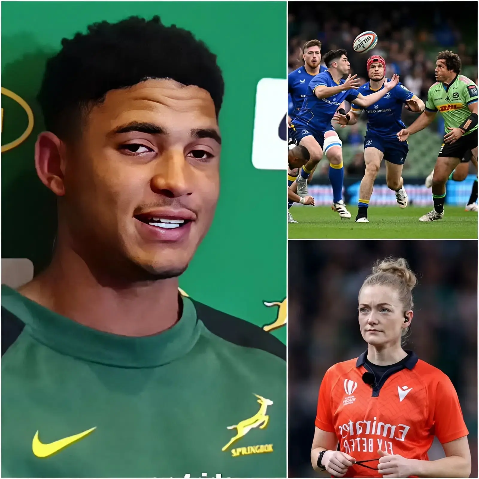 Cover Image for 🚨🔥 SHOCKWAVES ACROSS THE RUGBY WORLD AFTER THE 2026 URC SEMI-FINAL: “She’s just a woman, she should stay home and be a housewife, not participate in sports…” Sacha Feinberg-Mngomezulu