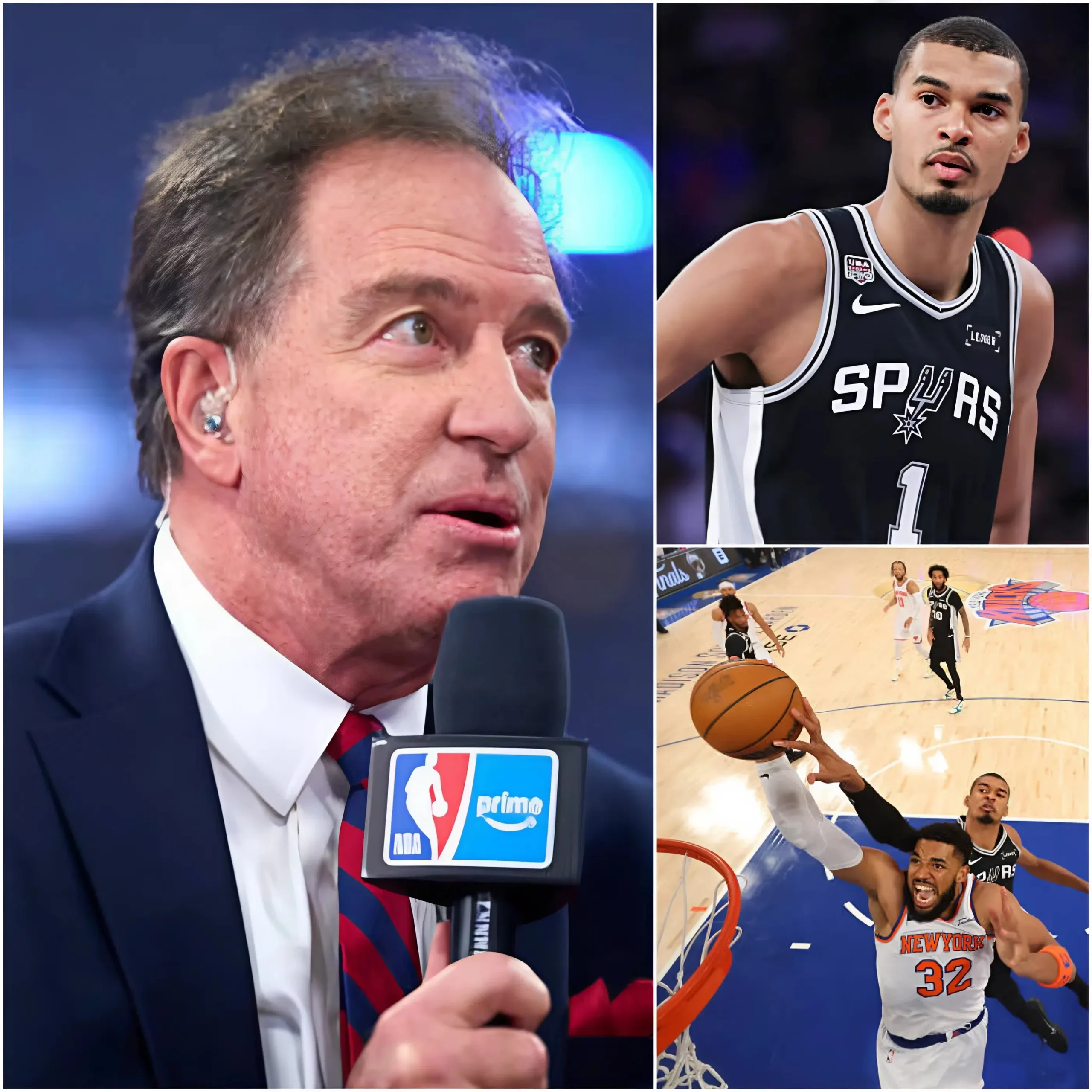 Cover Image for 🔥🔥 “HE WAS SUPPOSED TO BE A LEADER — BUT HE LET EVERYONE DOWN!” Commentator Kevin Harlan unleashed a brutal criticism of Victor Wembanyama after his disappointing performance in the shocking 107-106 loss to the New York Knicks.