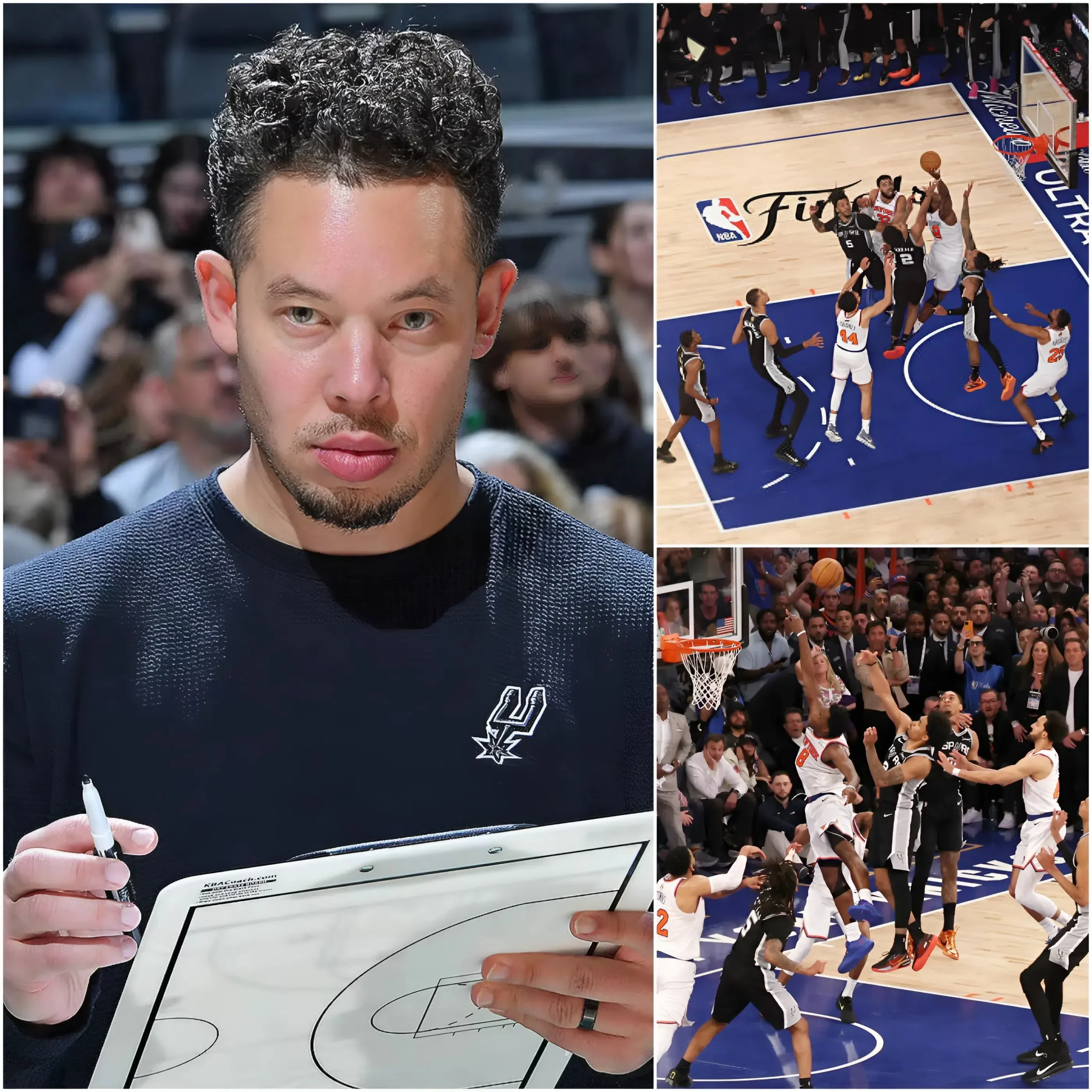 Cover Image for 🔴 “EVERYTHING COLLAPSED BECAUSE OF ONE MAN” — Spurs head coach Mitch Johnson reportedly shouted, slamming the locker room door after the heartbreaking 106–107 loss to the Knicks. His eyes burned with rage as he pointed directly at one player, leaving teammates frozen in shock. Rumors of internal conflict immediately exploded online, fueling a wave of fan outrage.
