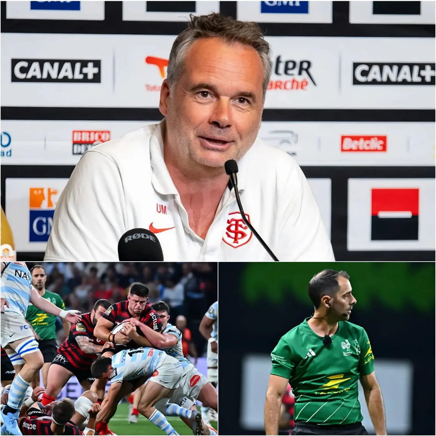 Cover Image for 🚨 DERNIÈRE HEURE : L’ensemble du corps arbitral du match Stade Toulousain – Racing 92 a été suspendu de manière inattendue, le temps d’une enquête interne, suite à une vague d’indignation sans précédent