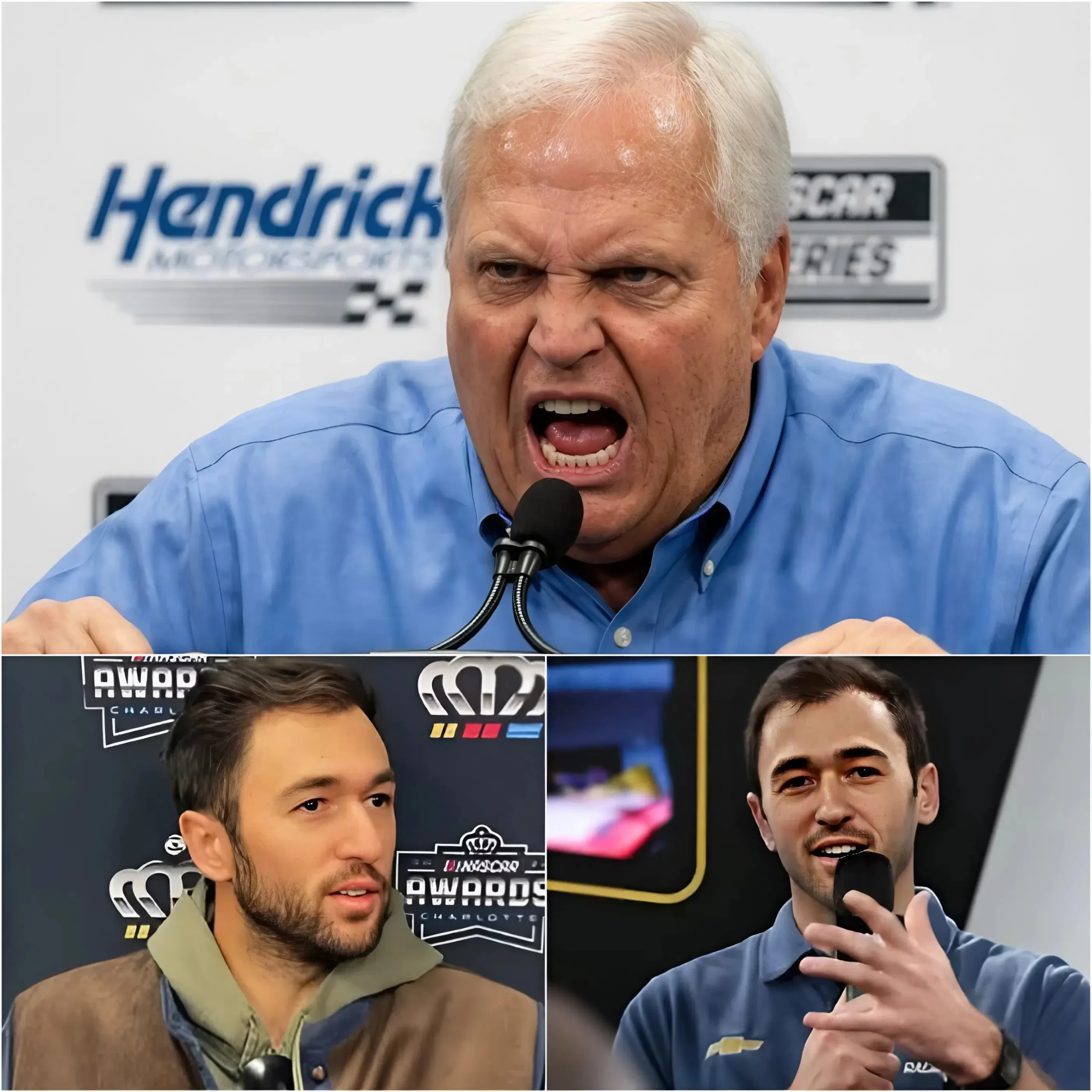 Cover Image for “What’s happening to him is a crime against racing — A blatant betrayal of everything this sport stands for. How can people be so cruel? Criticizing a driver who has carried this team with his whole heart, shows up every race, drives through pain, gives everything he has, never asks for attention, never blames anyone — just quietly fights for Hendrick Motorsports?
