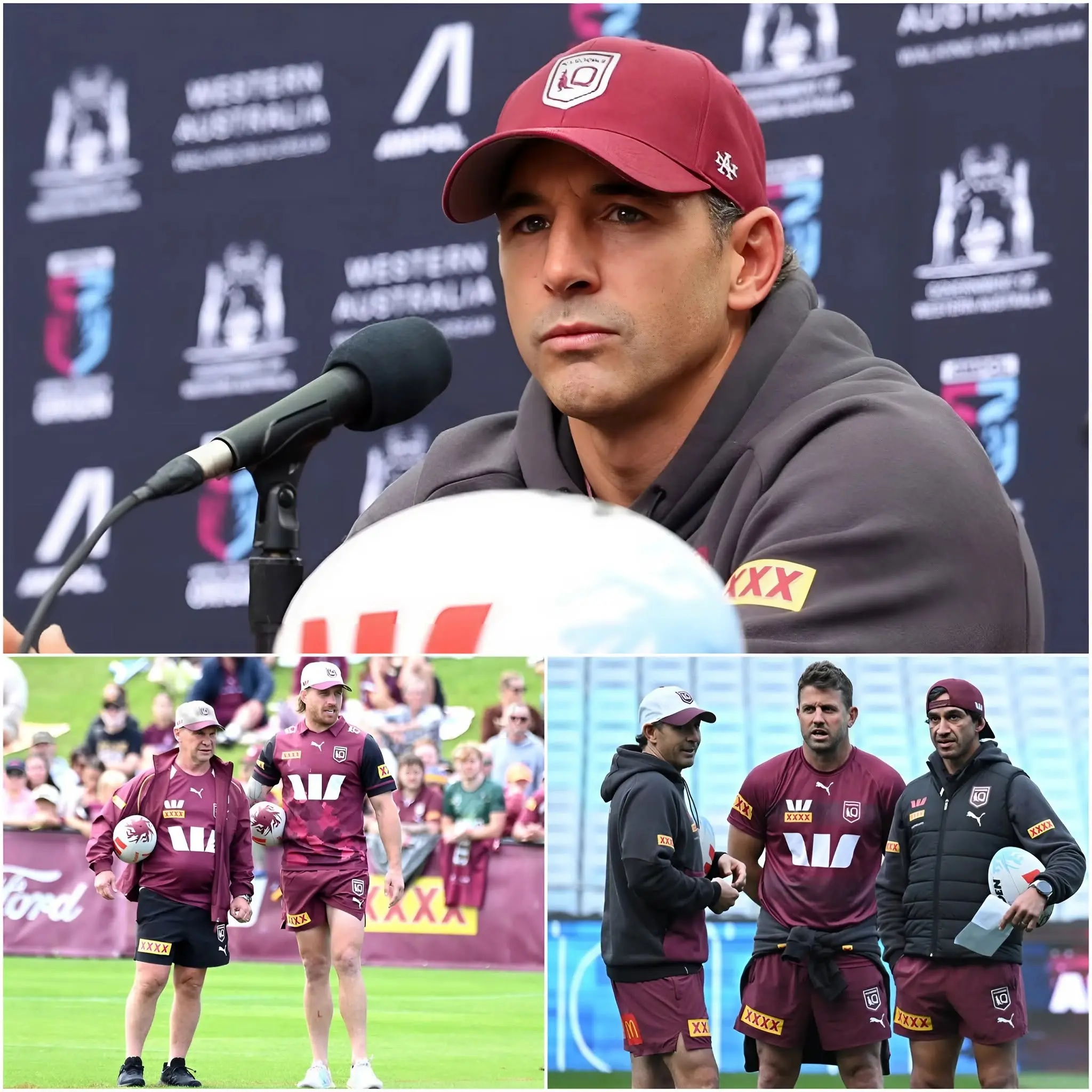 Cover Image for 🚨BREAKING NEWS: Coach Billy Slater has surprisingly dropped three key players from the Queensland Maroons squad ahead of their clash with the Blues in the State of Origin.