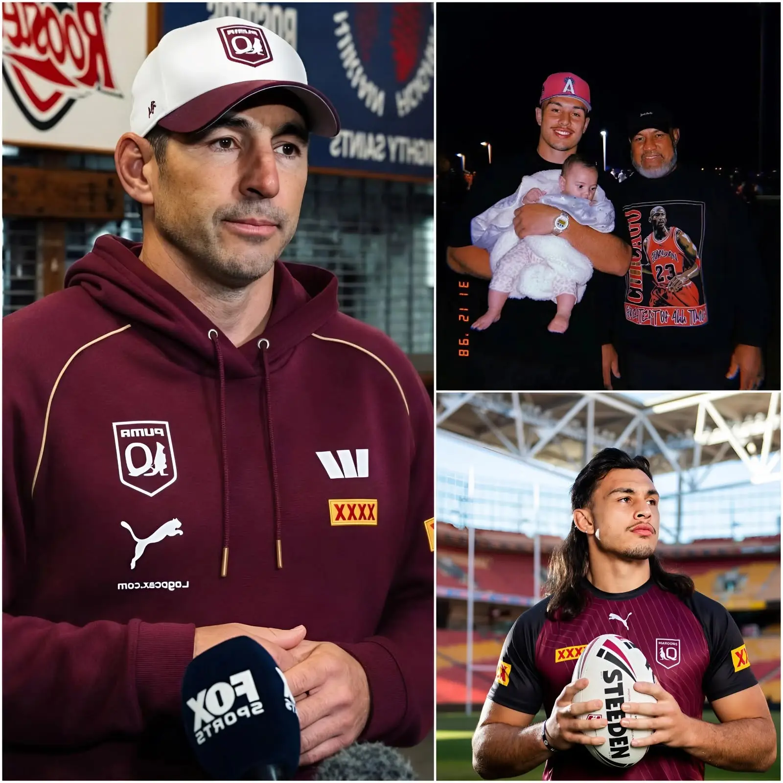 Cover Image for 💔😢 SAD NEWS: Queensland coach Billy Slater has sent his heartfelt condolences to the family of a beloved member of the Maroons camp following a devastating personal loss.