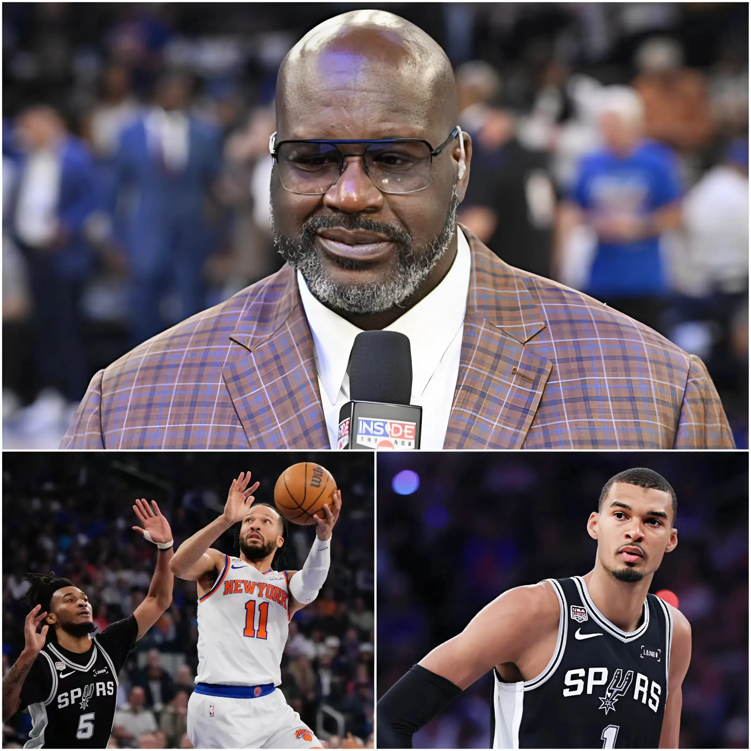 Cover Image for 🔥🏀 “IF THE KNICKS LOSE TO THE SPURS, IT’S NO LONGER AN UPSET — IT’S A COMPLETE COLLAPSE!” — NBA legend Shaquille O’Neal has poured fuel on the fire ahead of the matchup, insisting that the Knicks must deliver a near-perfect performance or face harsh criticism.