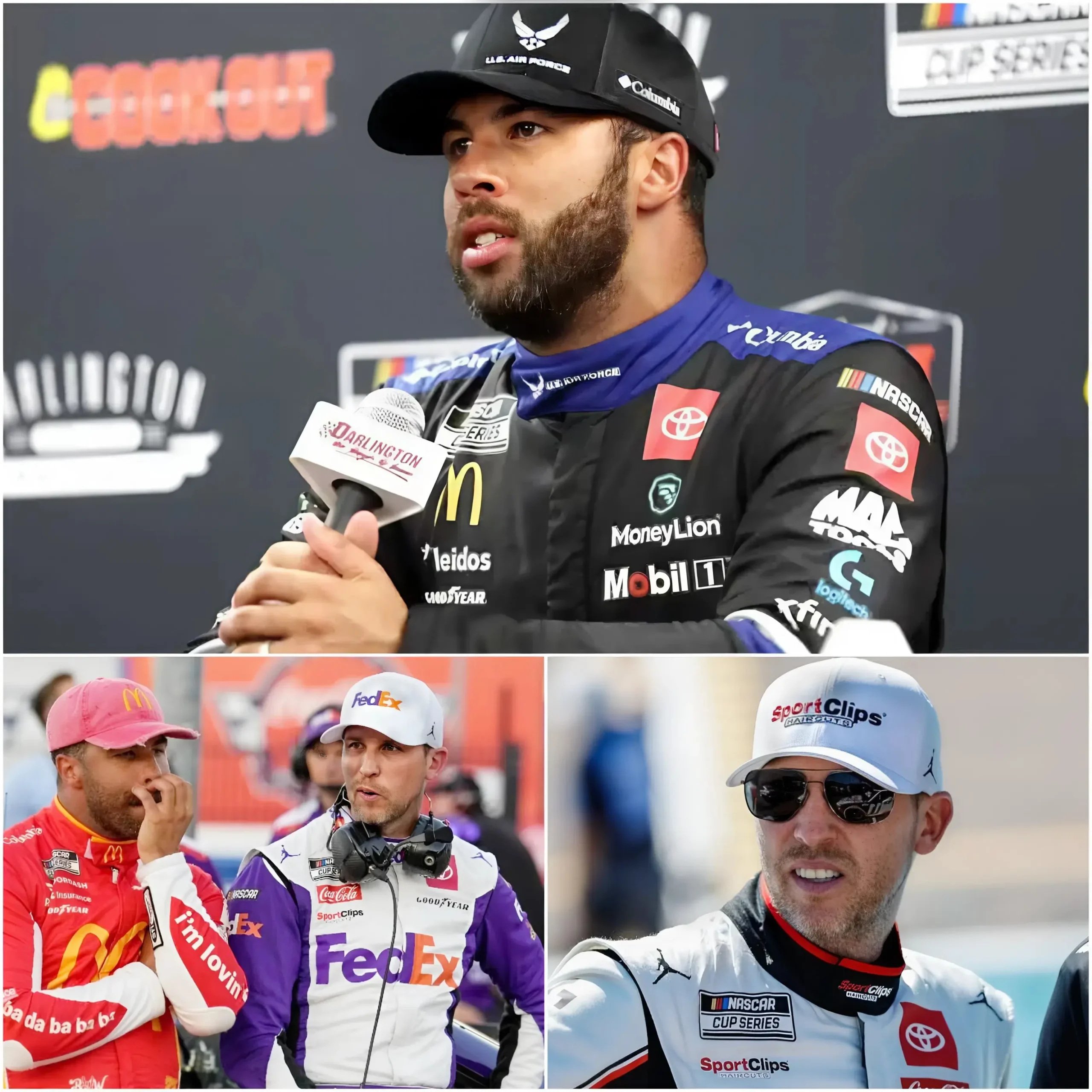 Cover Image for ⚠️💥 “EVEN IF HE IS A LEGEND, IT DOESN’T MEAN HE DESERVES EVERYTHING…” — Bubba Wallace is reportedly said to have released a private video recording of a conversation between him and Denny Hamlin, revealing what he describes as “the true side” of Denny.