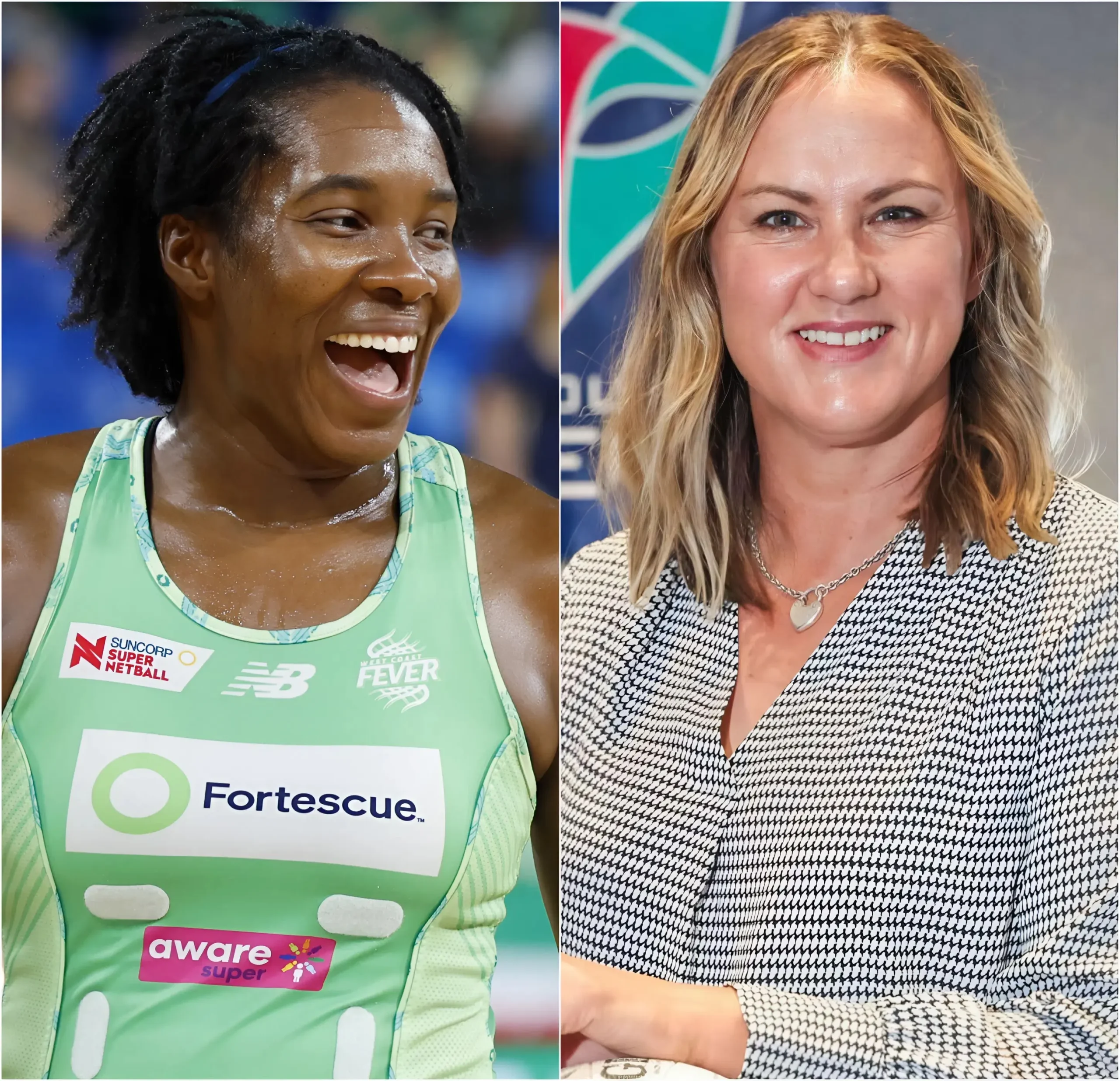 Cover Image for 🏐🚨 “People expected her to become a star — but she ended up shaking up the whole tournament!” — Former Australian netball legend Sharelle McMahon made these surprising remarks about Jhaniele Fowler-Nembhard’s performance after the West Coast Fever star’s spectacular display in his team’s colors.