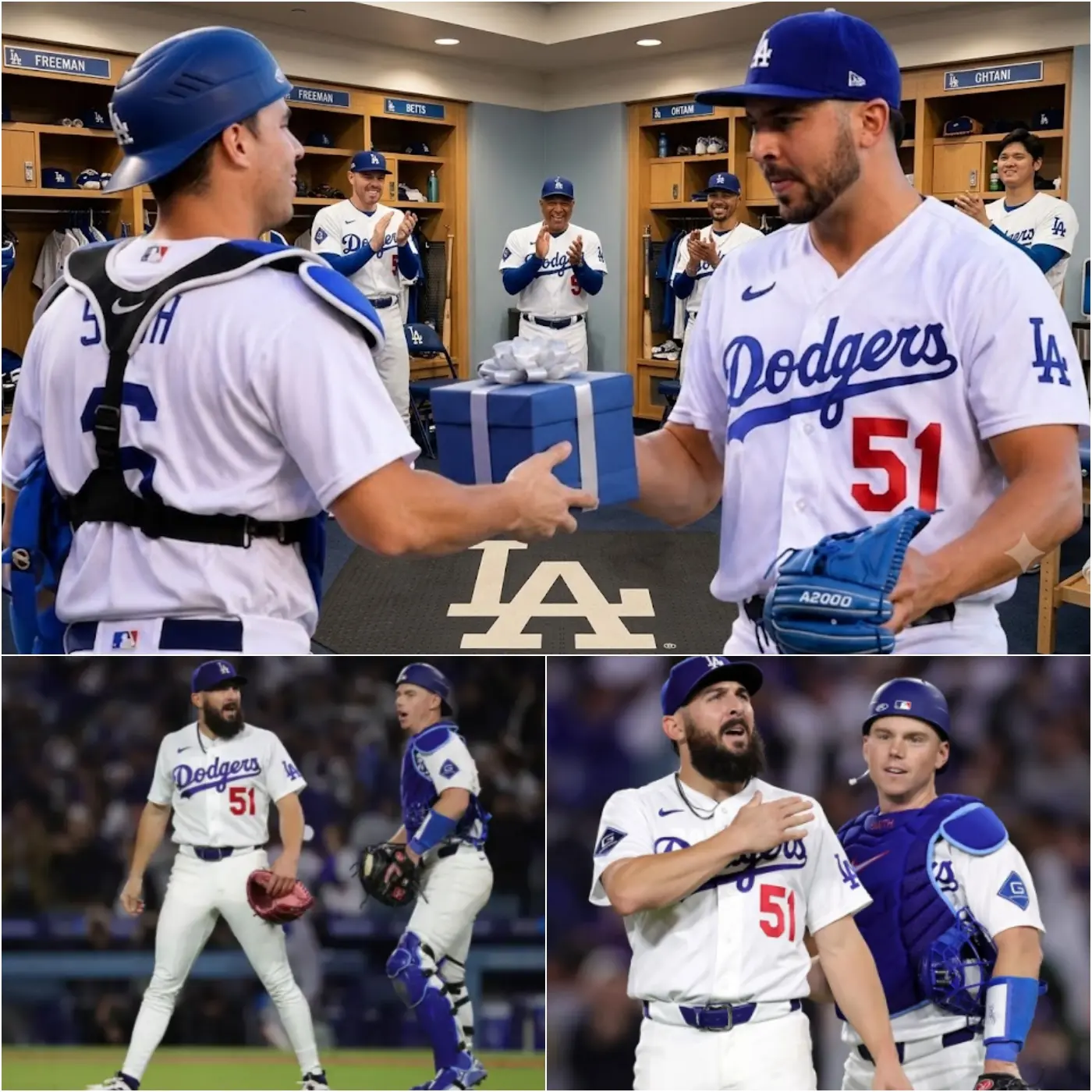 Cover Image for BREAKING: Alex Vesia Leaves Dodgers Locker Room Speechless With Emotional Gift to Will Smith Amid Baby News — A Tiny Pair of Socks Carries a Heartbreaking Story of Loss, Hope, and Healing as He Shares a Powerful Message No One Saw Coming… Full story in the comments below 👇