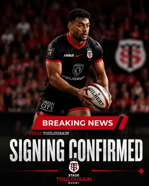 Cover Image for 🚨 RUPTURE : Le Stade Toulousain frappe un coup absolument monumental en s’offrant l’un des jeunes talents les plus explosifs du rugby mondial, une signature déjà qualifiée d’historique qui a déclenché un véritable séisme sur le marché des transferts et propulse encore plus haut les ambitions du club de Haute-Garonne…