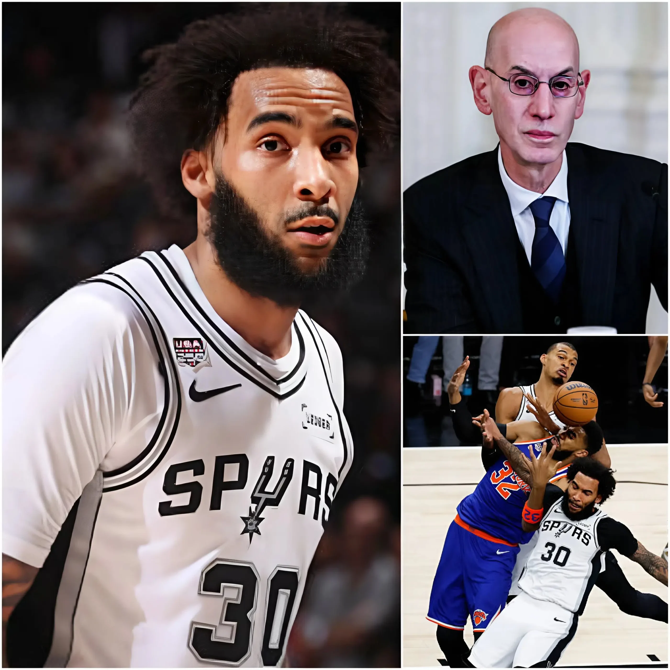 Cover Image for 🚨🏀 “IF THE NBA DOESN’T STEP IN IMMEDIATELY, THIS COULD BECOME THE BIGGEST SCANDAL OF THE SEASON!” — Julian Champagnie has reportedly called on the NBA to launch an immediate investigation into three players from the New York Knicks just days before the matchup between the two teams, citing concerns over issues that could potentially affect the fairness and integrity of the game.