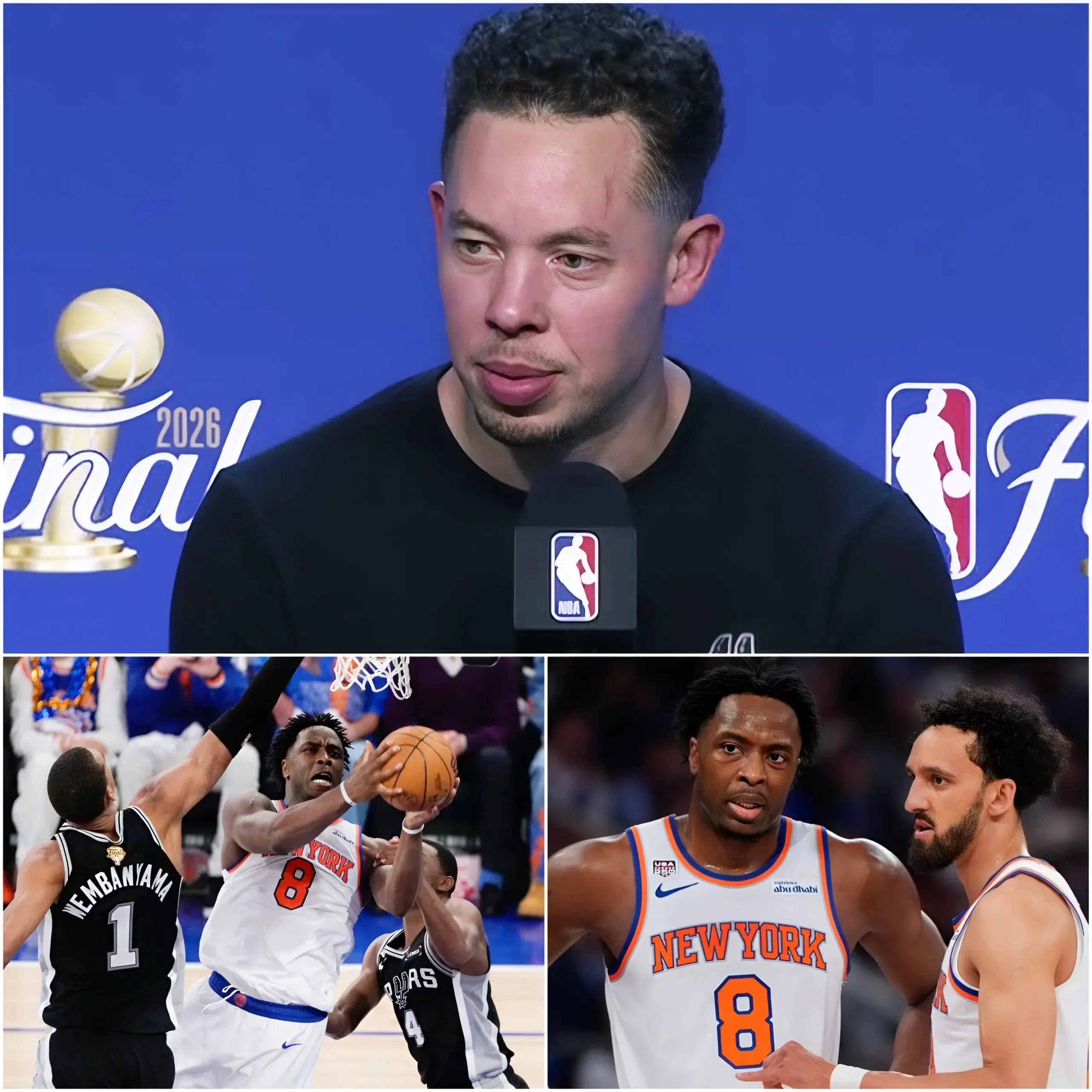 Cover Image for 🚨🏀 CONTROVERSIAL MATCH: Immediately after the game ended, head coach Mitch Johnson and the entire San Antonio Spurs organization stunned fans by calling on the NBA to intervene and conduct an urgent doping test on OG Anunoby.