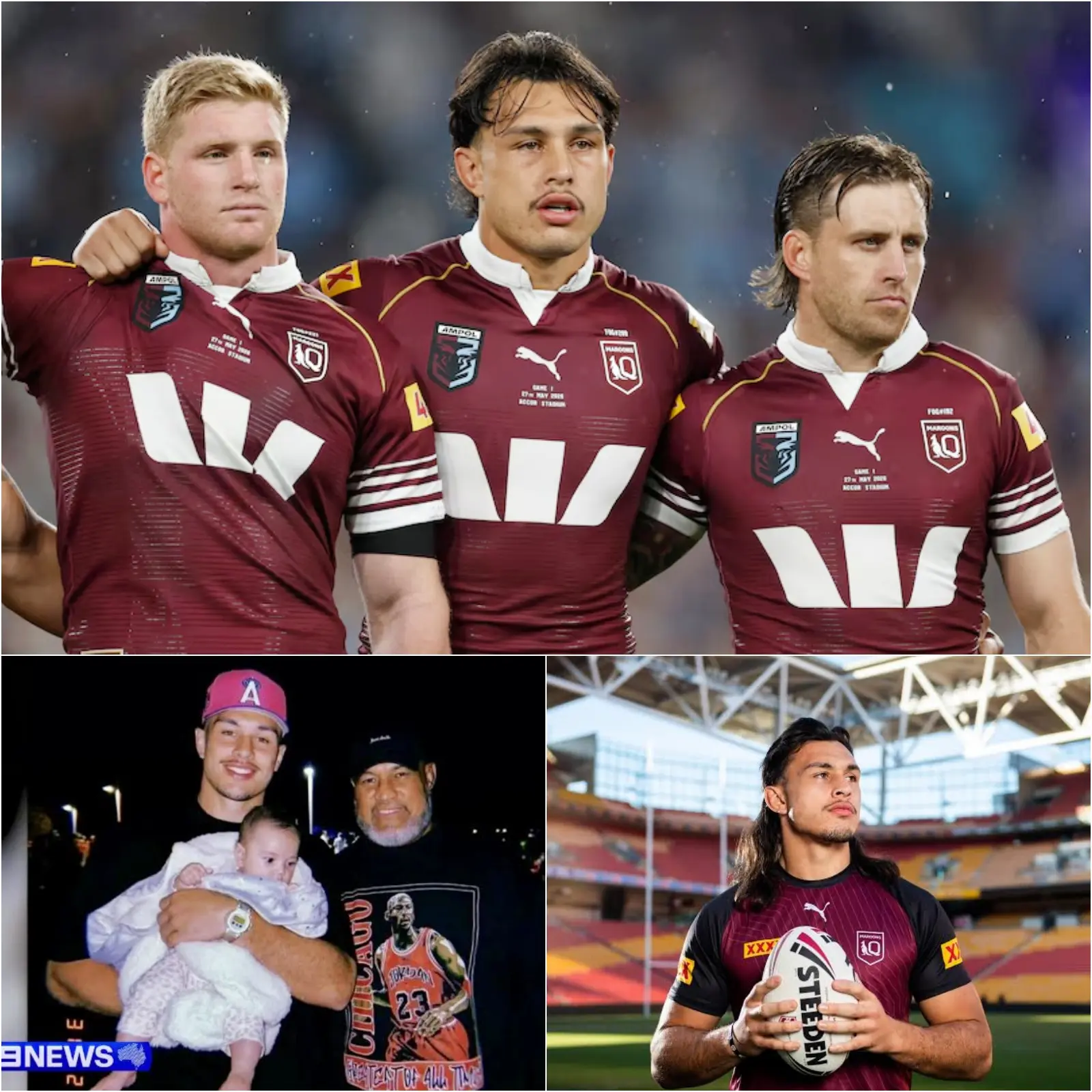 Cover Image for 💔“He will always be in my heart…” The Maroons were deeply saddened after Tino Fa’asuamaleaui’s father passed away from cancer just days before State of Origin II — but it was Tino’s quiet, emotional gesture that truly broke hearts and brought tears to everyone’s eyes…👇👇👇