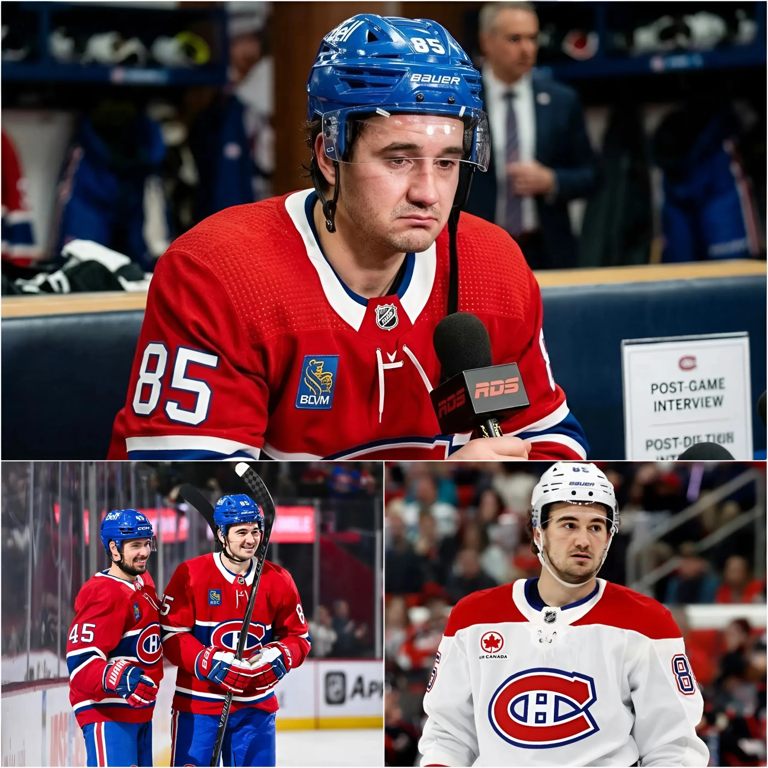 Cover Image for 💥 LE PLUS GRAND CHOC DE LA NHL : Alexandre Texier brise le silence lors d’une conférence de presse d’urgence au siège des Montreal Canadiens. L’attaquant français a laissé le monde du hockey sans voix en déclarant : « Il est temps pour moi de vivre ma vérité. »