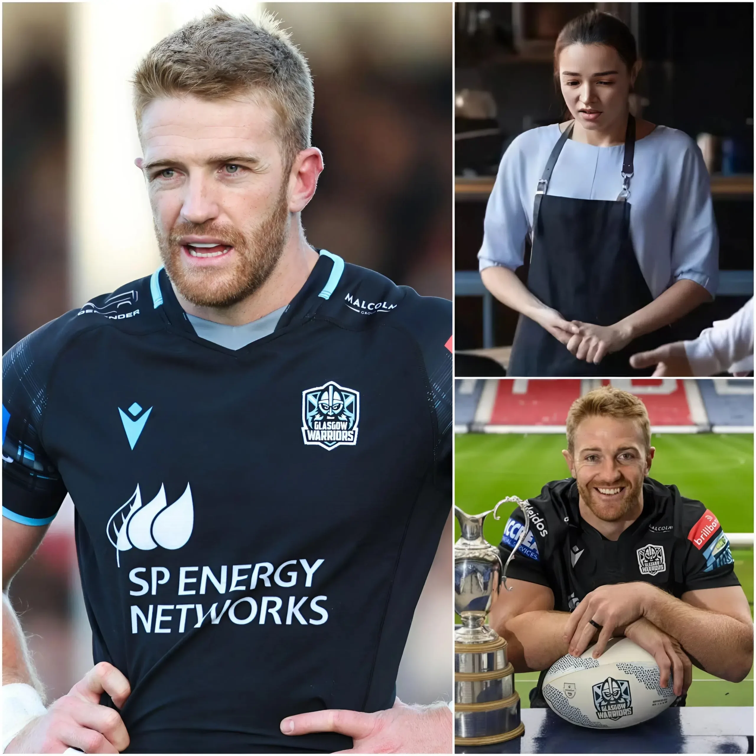 Cover Image for 🌟🏉 A Special Moment — Anna, a 20-year-old waitress, had no idea that the quiet and humble young man she was serving was none other than Kyle Steyn, one of the biggest stars in Scottish rugby and a standout player for the Glasgow Warriors.