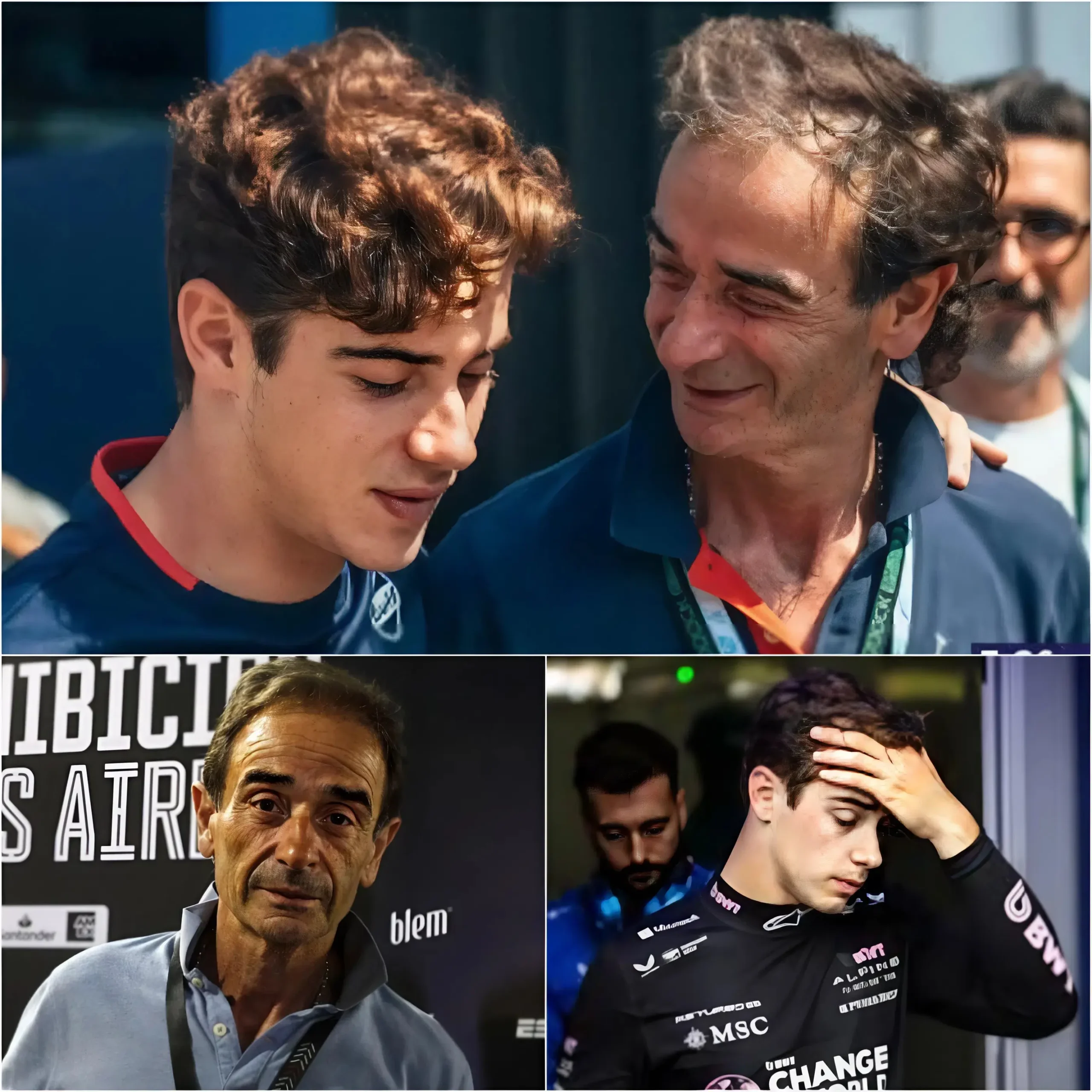 Cover Image for ÚLTIMA HORA: El padre de Franco Colapinto ha salido a consolar a su hijo tras la difusión masiva del video en el pit lane.