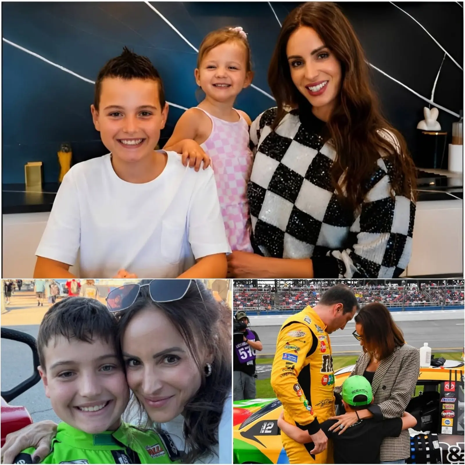 Cover Image for “I valued dinner so much that we still keep a place for him in our hearts at the dinner table…” Samantha Busch couldn’t hold back her tears as she shared about the family dinners she continued with Brexton and Lennix after Kyle Busch’s death.