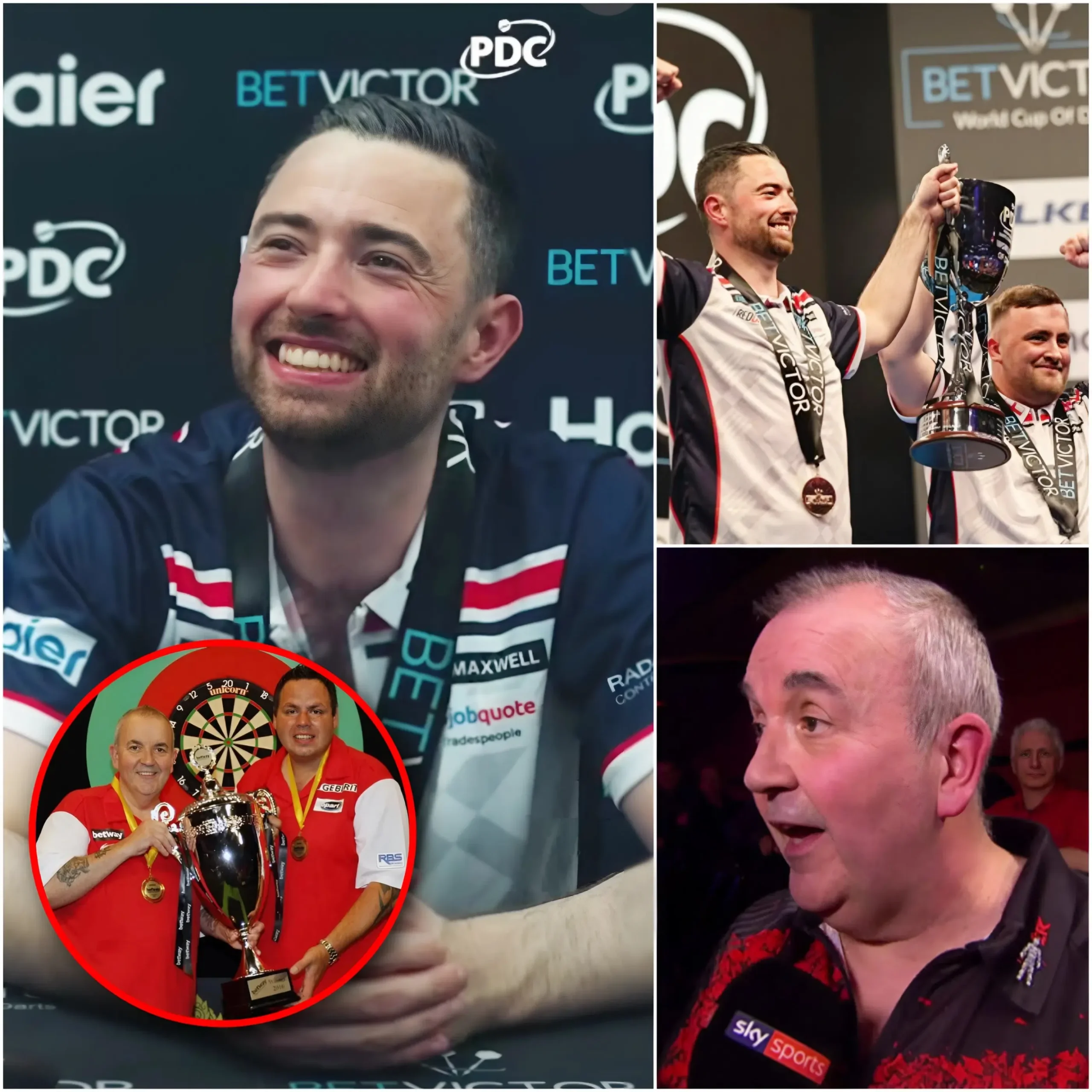 Cover Image for 🔥🗣️”Adrian Lewis and Phil Taylor won four World Cups… We want to win five.” Luke Humphries made this bold declaration moments after he and Luke Littler clinched the World Cup of Darts title in thrilling fashion.