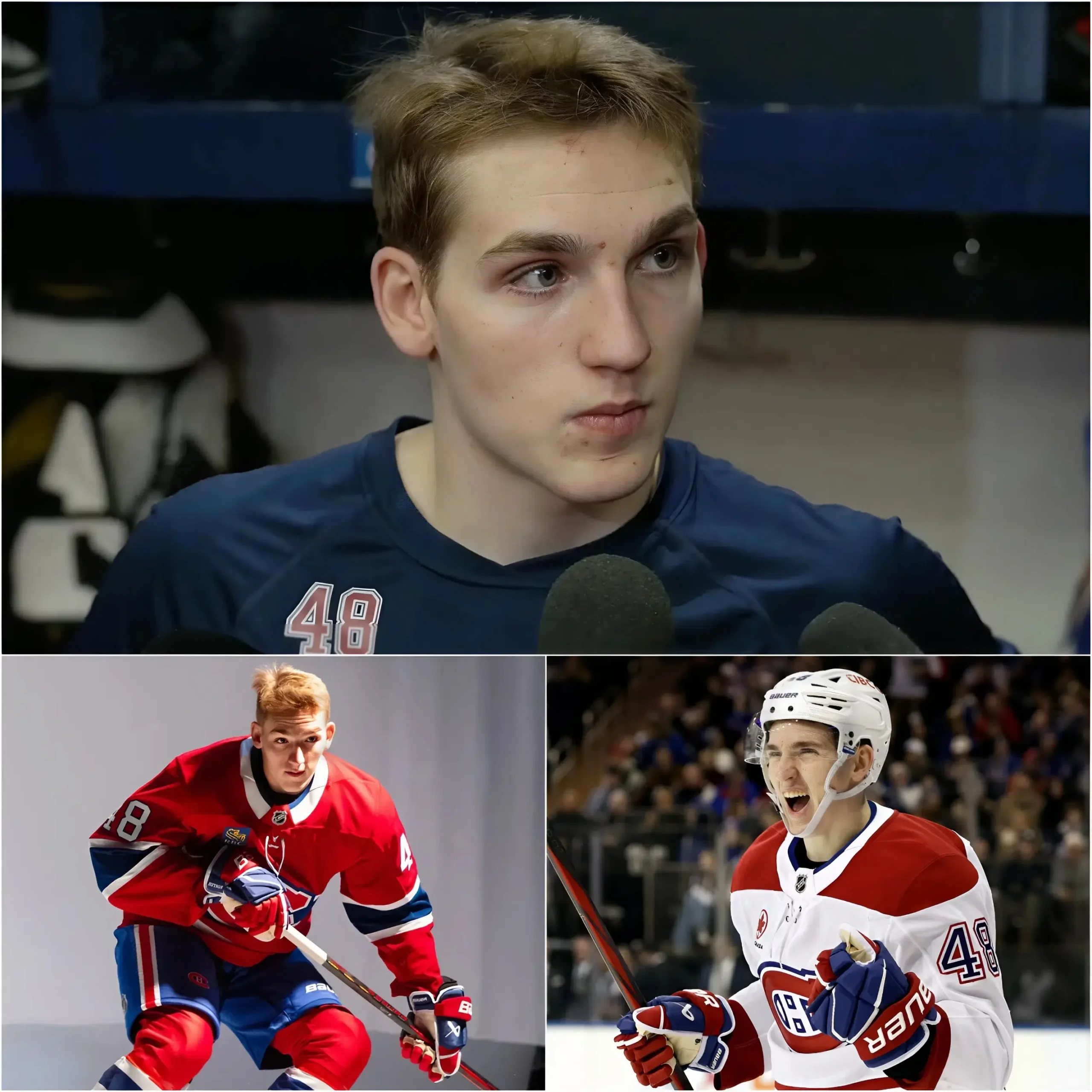 Cover Image for 🚨🚨DERNIÈRES NOUVELLES : Lors de la réunion d’aujourd’hui, le défenseur Lane Hutson a choqué tout le monde en annonçant son intention de quitter les Montreal Canadiens lors de ce mercato. Lane Hutson a