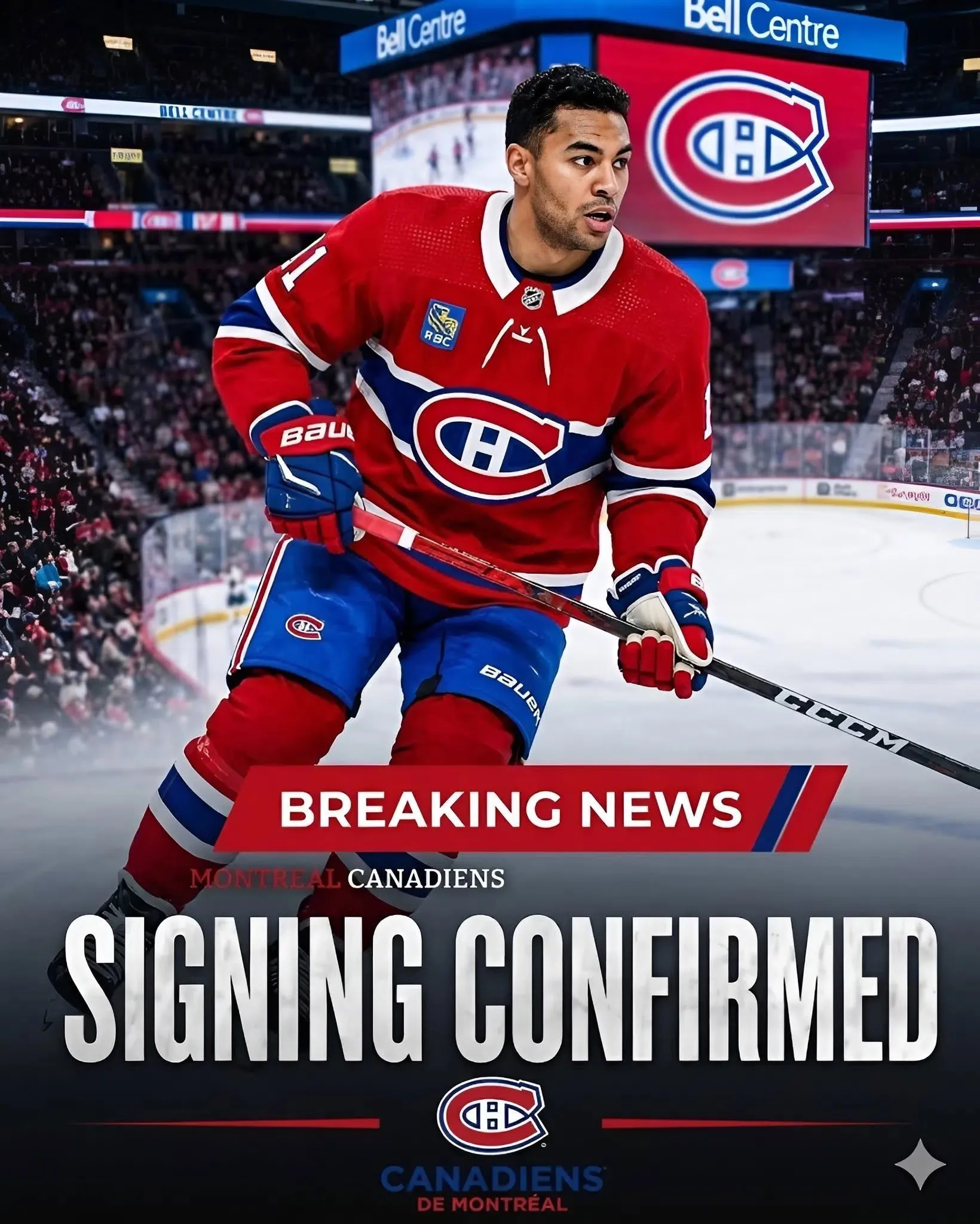 Cover Image for 🚨RUPTURE : Les Canadiens de Montréal frappent un coup absolument monumental en s’offrant l’un des jeunes talents les plus explosifs du hockey mondial, une signature déjà qualifiée