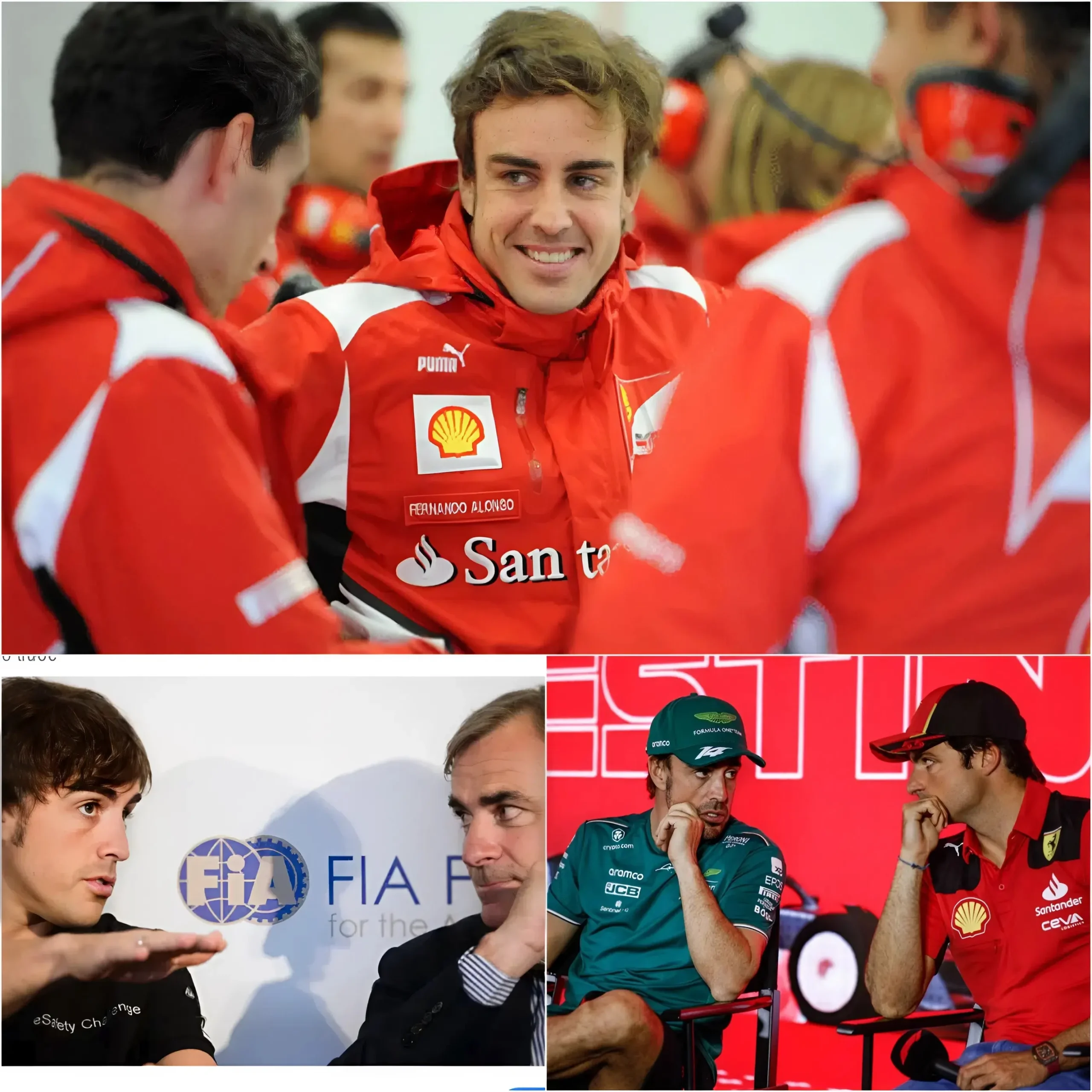 Cover Image for Fernando Alonso y la familia Sainz rememoran un recuerdo sorprendente de una noche histórica del fútbol mundial.