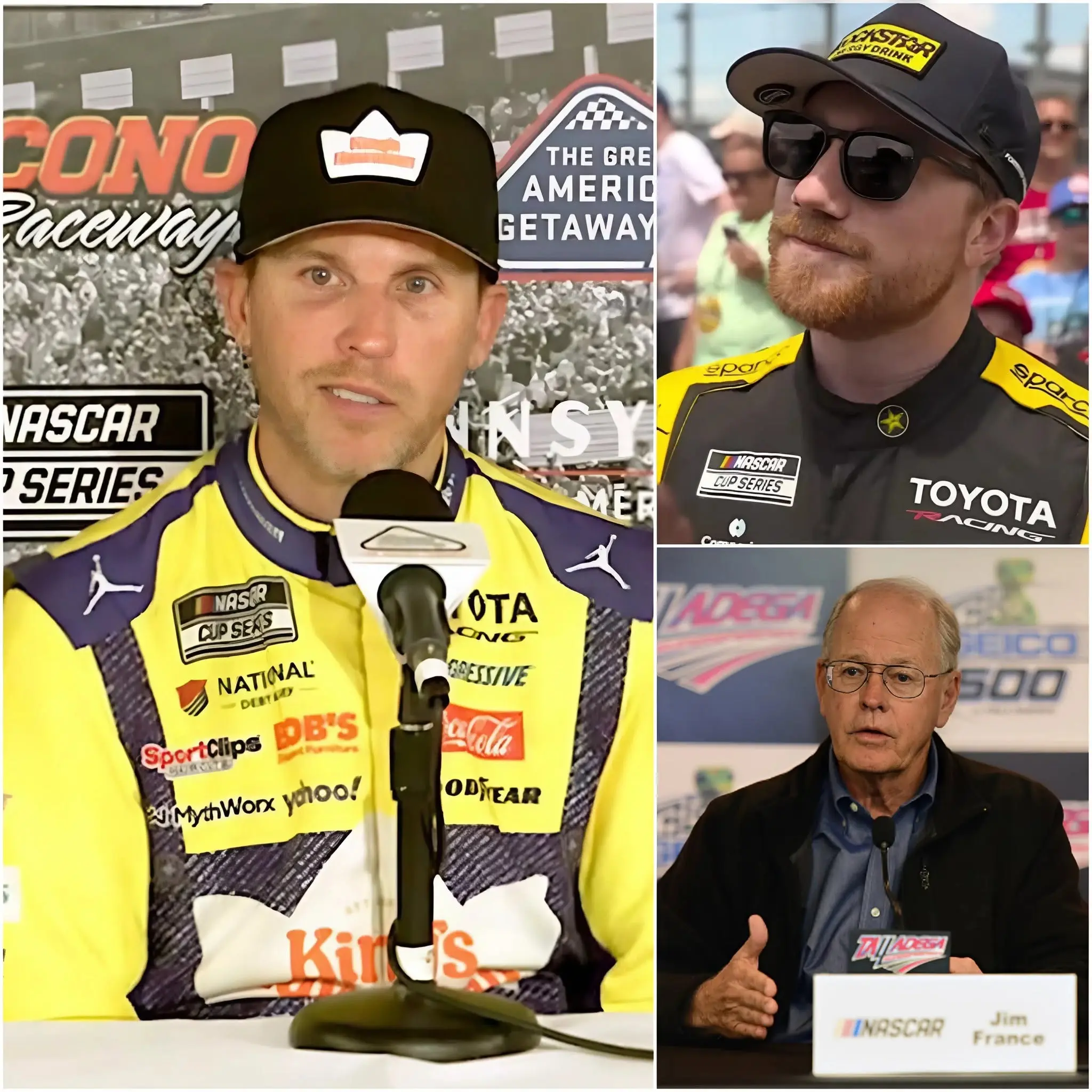 Cover Image for “I WANT JUSTICE” – Denny Hamlin has filed a lawsuit against NASCAR seeking justice, accusing Tyler Reddick of repeatedly defaming him by falsely claiming he won illegally and fraudulently. Five minutes ago, Denny Hamlin issued an ultimatum to NASCAR: if no disciplinary action is taken against Tyler, he will retire and stop racing, as he feels he is not being protected.