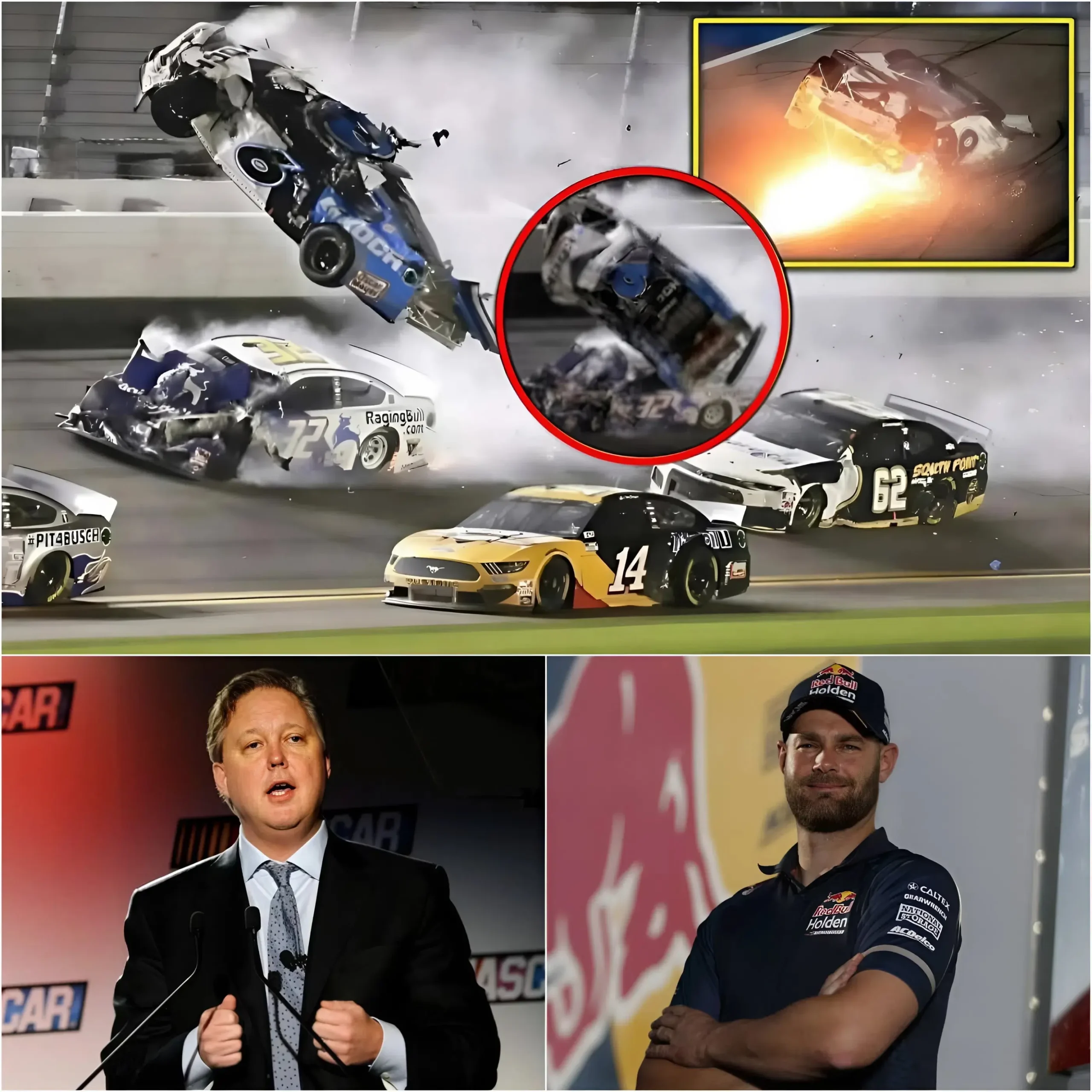 Cover Image for THE DEVASTATING CRISIS BEHIND THE TRAGEDY 🚨 NASCAR officially issued an emergency alert after the horrific chaos that rocked the racing world, exposing a terrifying hidden aspect directly related to the fate of the drivers and plunging the entire organizing committee and fans into a state of extreme panic!