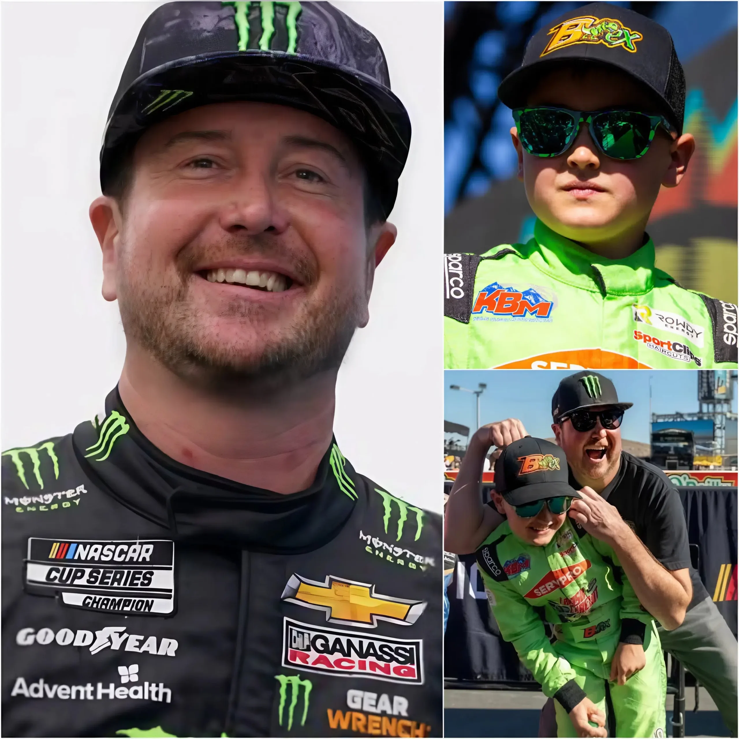 Cover Image for SHOCKING MOMENT AT CHARLOTTE MOTOR SPEEDWAY 🔴🏁 Spectators were anticipating a moment of remembrance for Kyle Busch, but no one expected what happened when Kurt Busch walked onto the track and stood beside young Brexton. Seconds later, a quiet gesture from Kurt silenced thousands of NASCAR fans – but Brexton’s emotional reaction was what truly broke the hearts of millions.