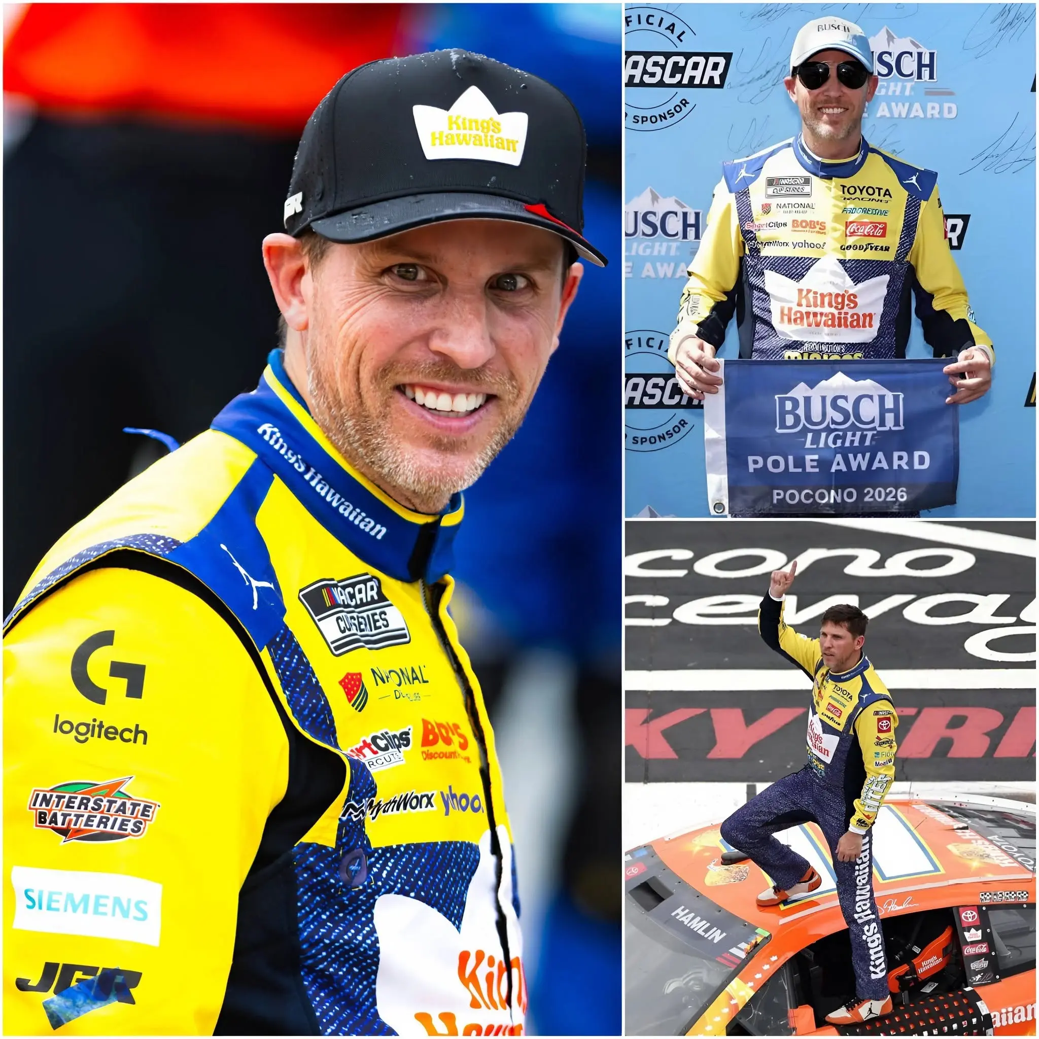 Cover Image for 🚨 NASCAR EXPLOSION: “Everyone’s underestimating him!” — A veteran competitor has just revealed why Denny Hamlin could be more DANGEROUS than ever in the crucial final stages of the season.