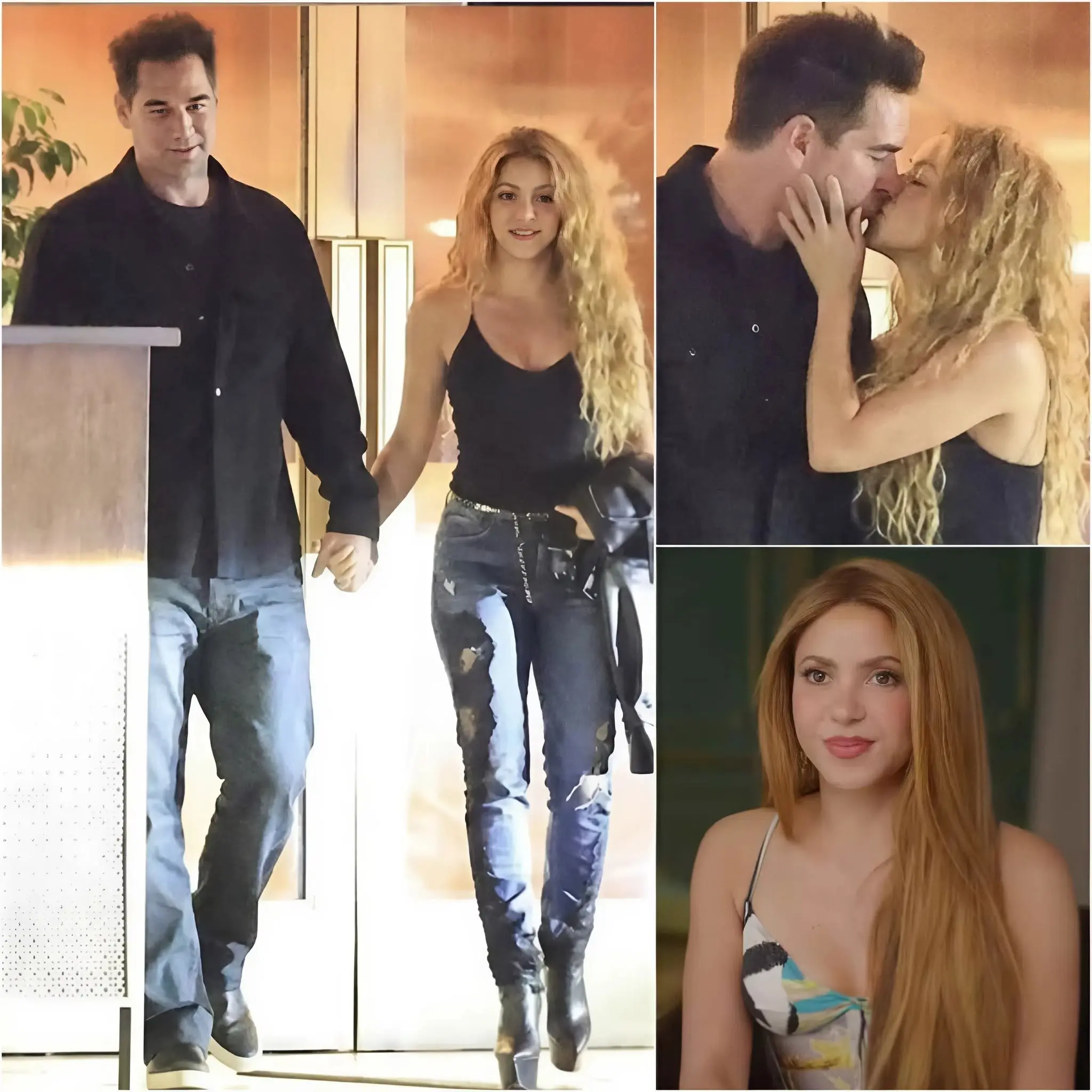 Cover Image for FILTRACIÓN: Una serie de imágenes de Shakira muy cariñosa junto a un actor mexicano saliendo de un hotel ha salido a la luz