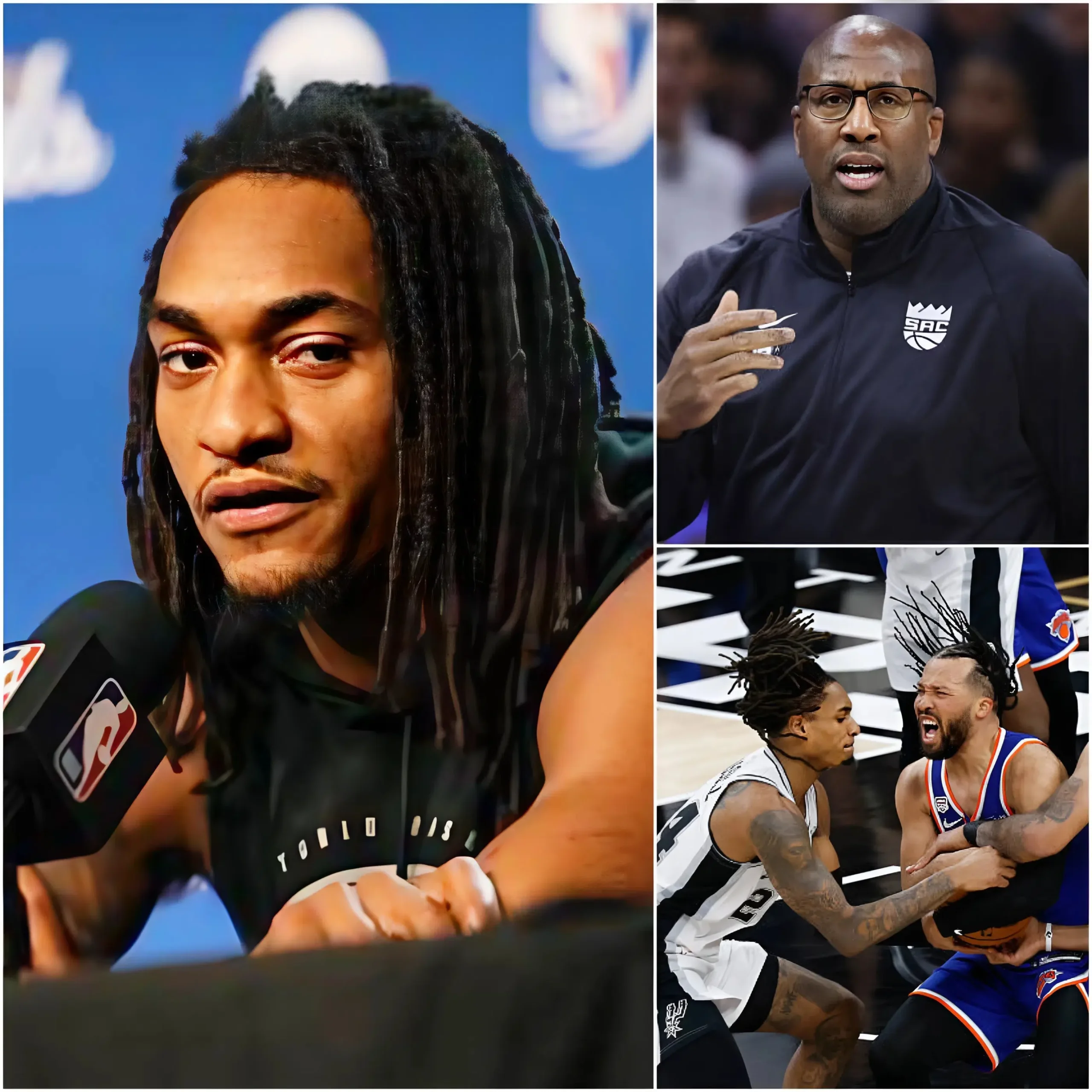 Cover Image for 🔥🏀 “DON’T TELL ME THIS WAS A FAIR FIGHT!” — Devin Vassell sparked massive controversy after the 90–94 defeat that officially handed the New York Knicks the NBA championship.