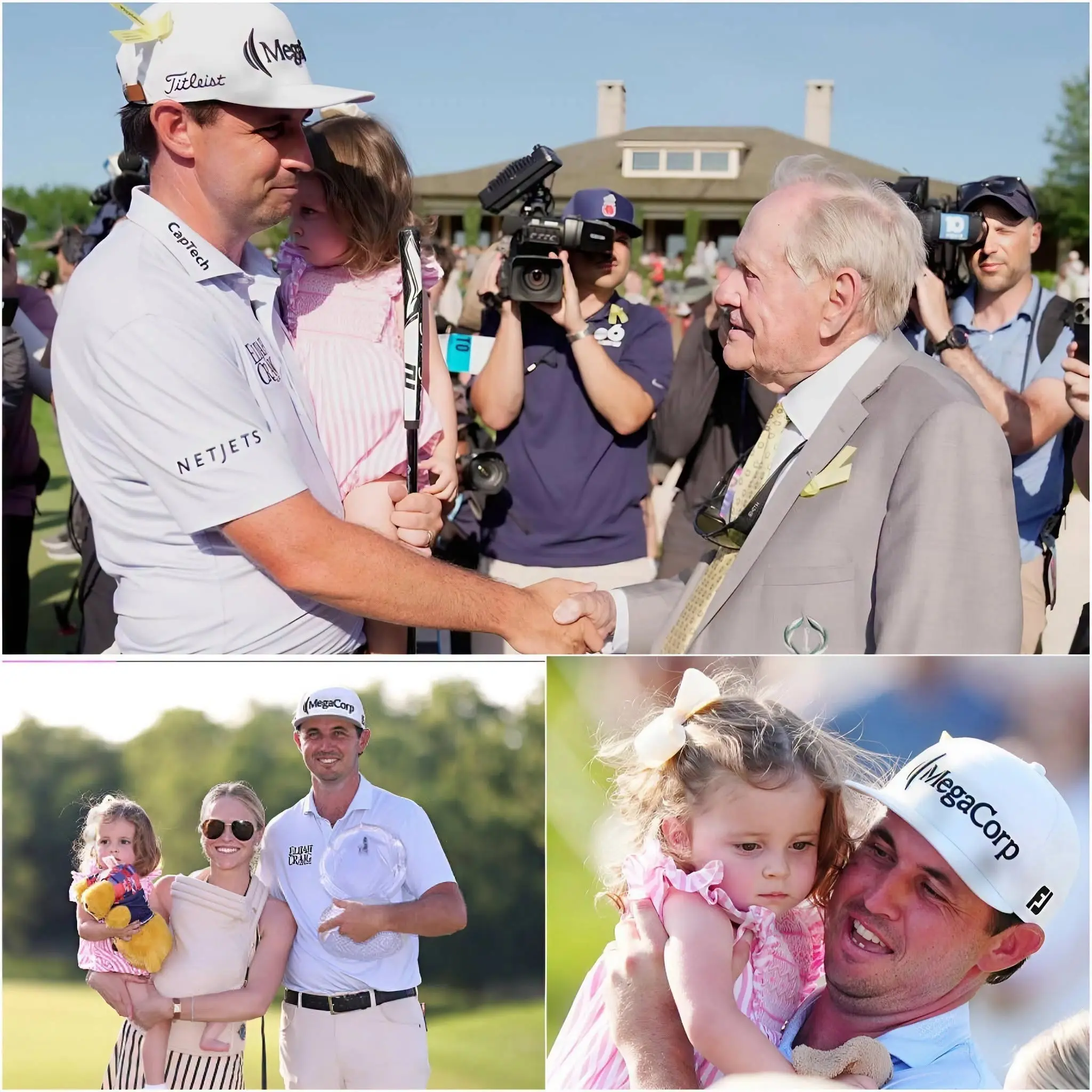 Cover Image for 💝 A HEARTWARMING SCENE AFTER THE FINAL PUTT: After securing an emotional playoff victory over Ryan Gerard at The Memorial, J.T. Poston gave fans a moment they will never forget.